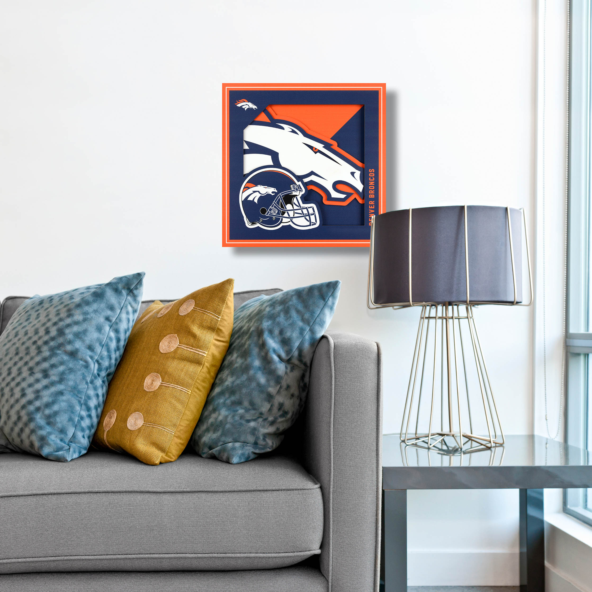 YouTheFan NFL Miami Dolphins 3D Logo Series Wall Art - 12x12