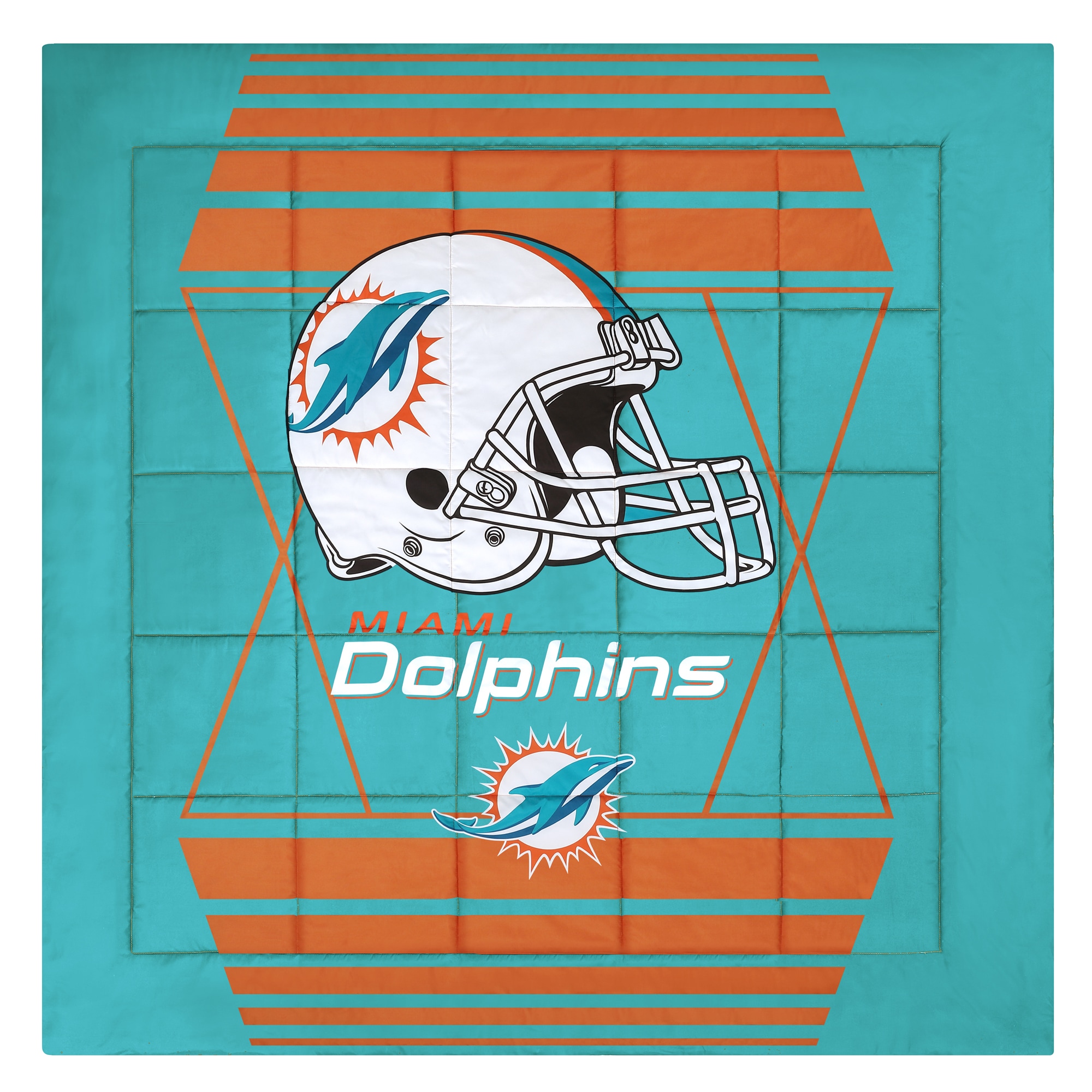 Cathay Sports Miami Dolphins 3-Piece Aqua/Orange Full/Queen