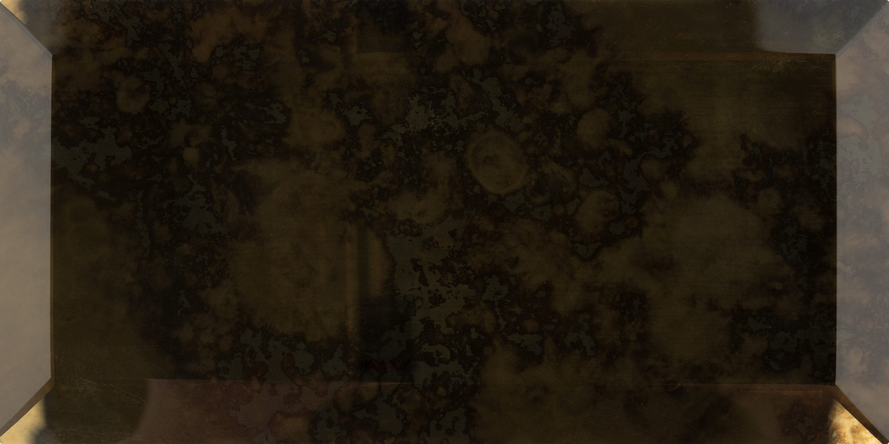 Affinity Tile S1WDX6LSBAG Sample- Lustre Antique Gold 3-in x 6-in Glossy Glass Wall Tile