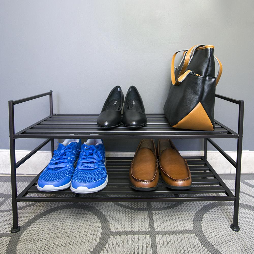 Home Basics 3 Tier Wooden Shoe Rack