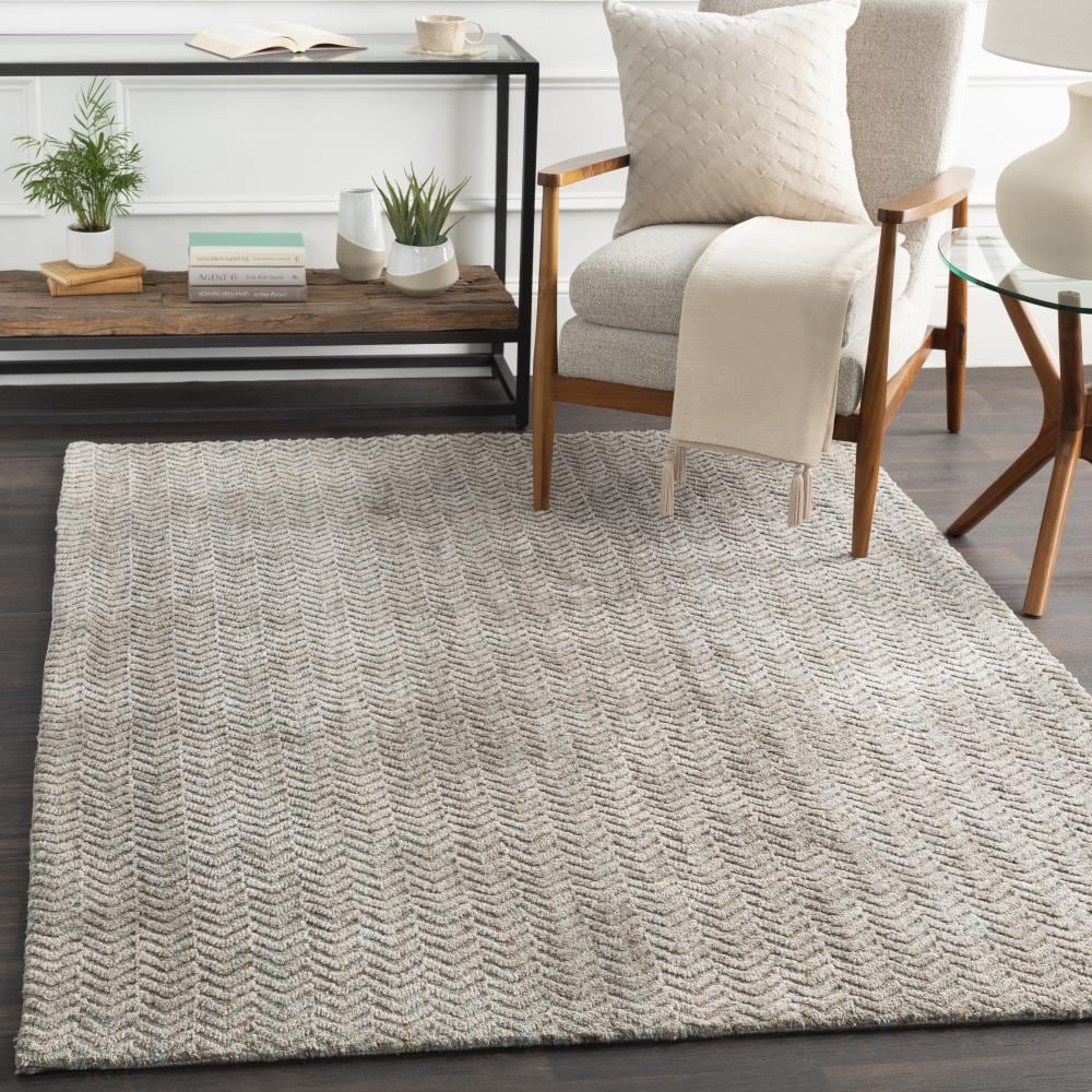 Surya Talise 8 x 10 Taupe Indoor Chevron Industrial Area Rug at Lowes.com