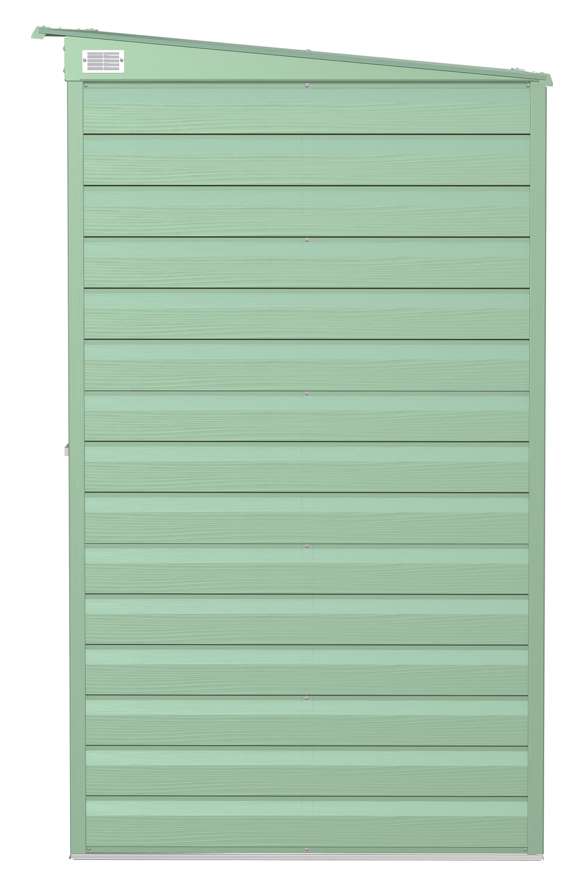 6 ft. Sage Green Galvanized Steel Storage Shed Kit