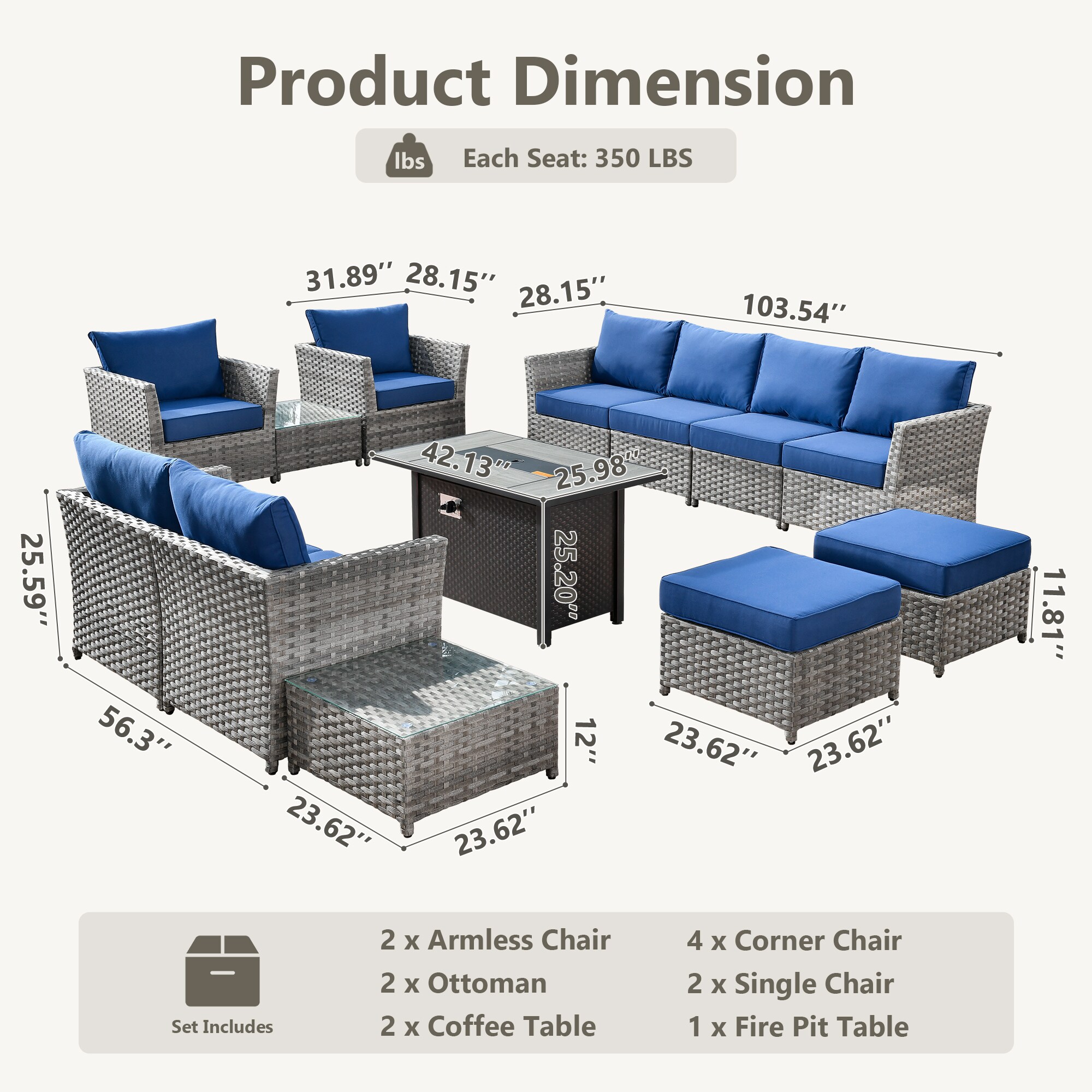 Pouuin SCFPBRS7012 Patio-Sofas-Daybeds - View #2