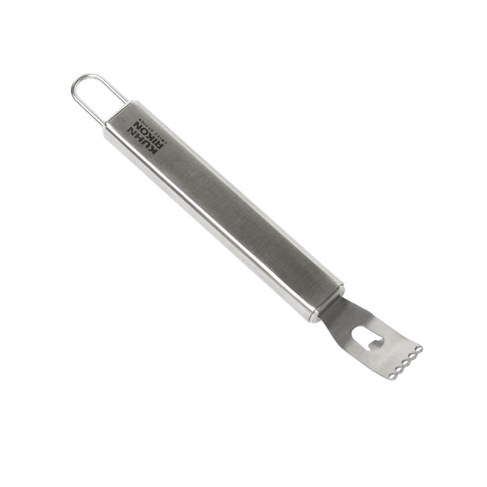 Kuhn Rikon  Essential Zester with UltraSharp Stainless Steel Blade for Citrus Spices  Fine Grating