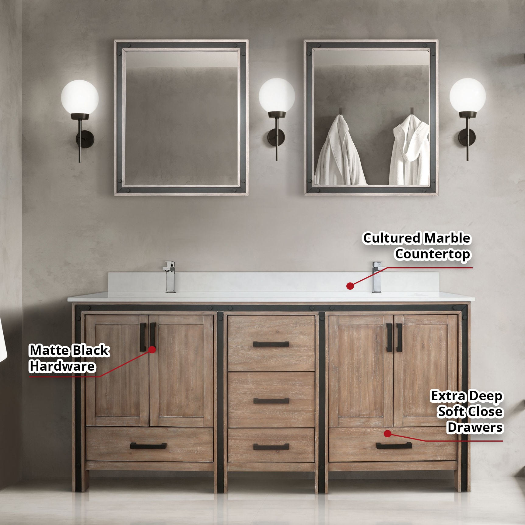 Lexora LZV352272SNJSM30 Bath-Vanity-Combo - View #8