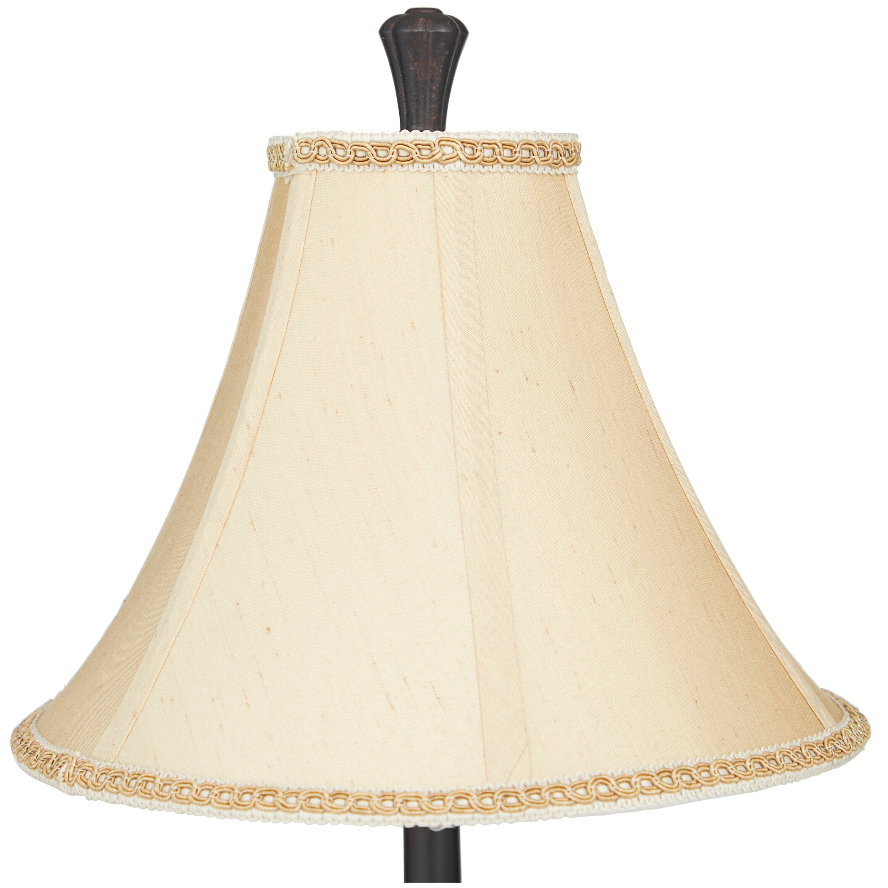 31" Bronze Antique Style Buffet Lamp with Beige Shade