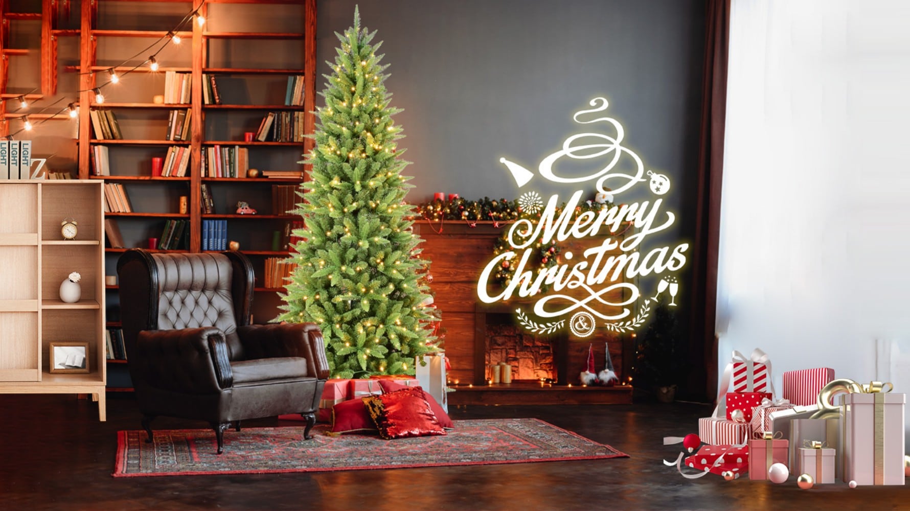 AAZJ NBC-CM74357 Artificial-Christmas-Trees - View #4