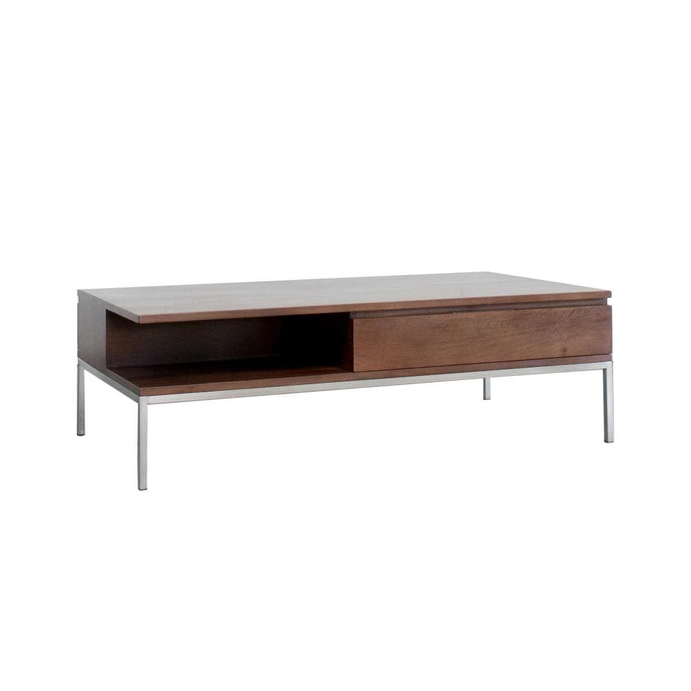 Gingko SCO540-WM Soho Classic Walnut Wood Modern Coffee Table with Storage