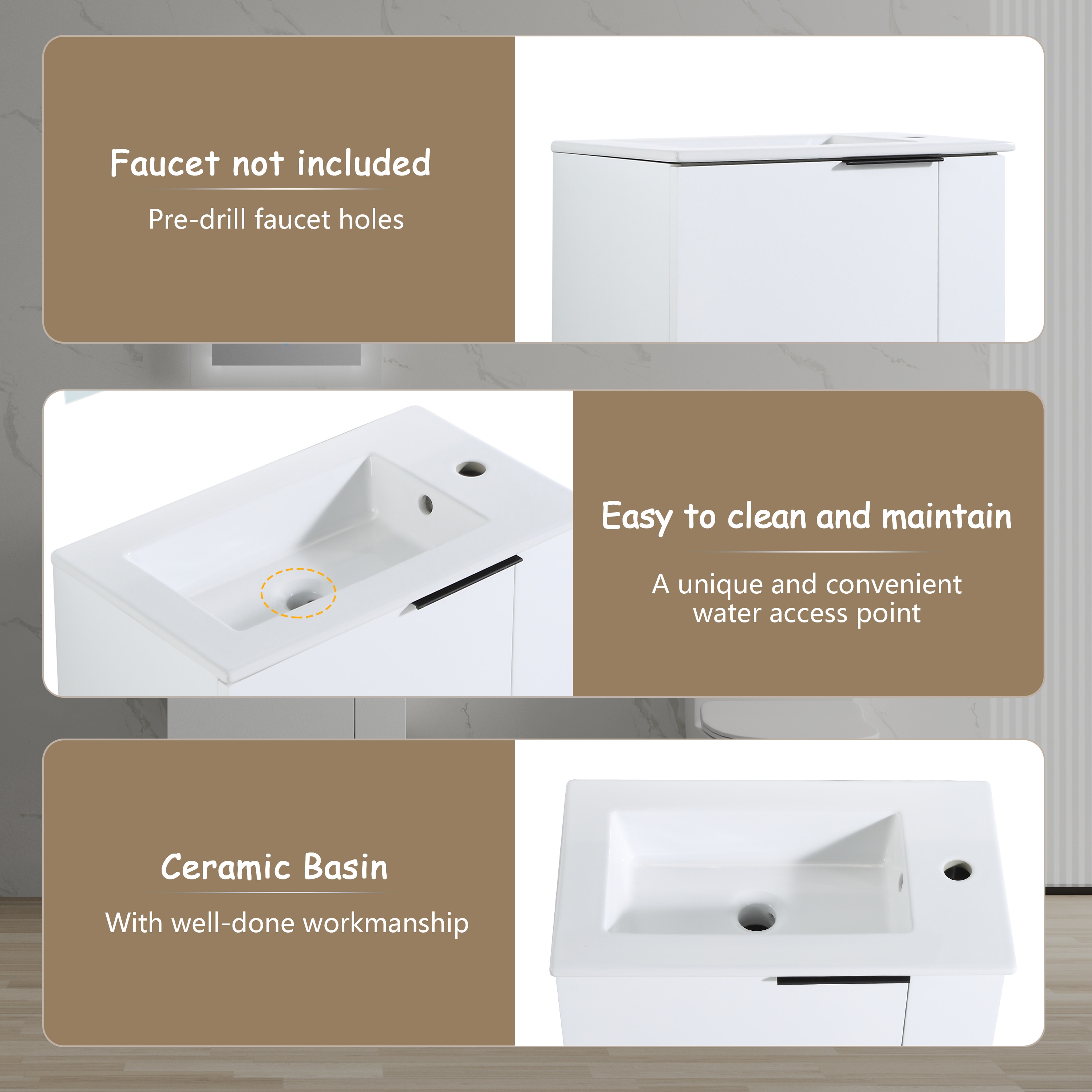 Forclover QNM-0213-WH Bath-Vanity-Combo - View #6