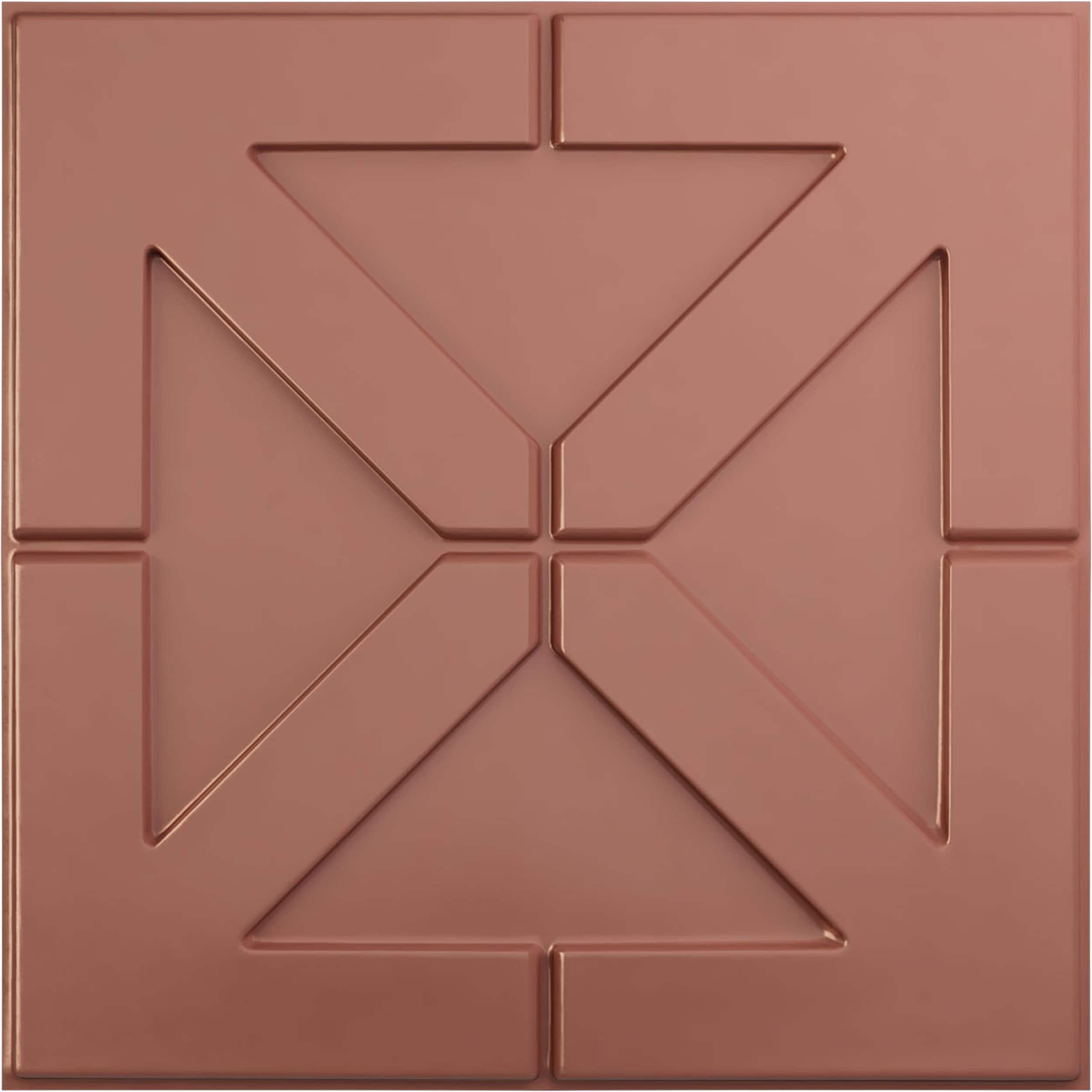 Ekena Millwork WP20X20XAFCP 19-5/8-in x 19-5/8-in Embossed Paintable/Stainable Pink PVC Abstract Wall Panel ( 2.67-sq ft )