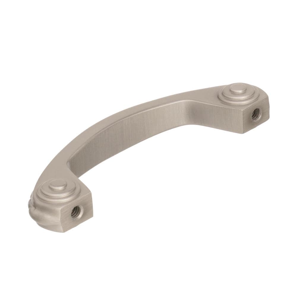 Satin Nickel 3" Traditional Cabinet Pull with Mounting Hardware
