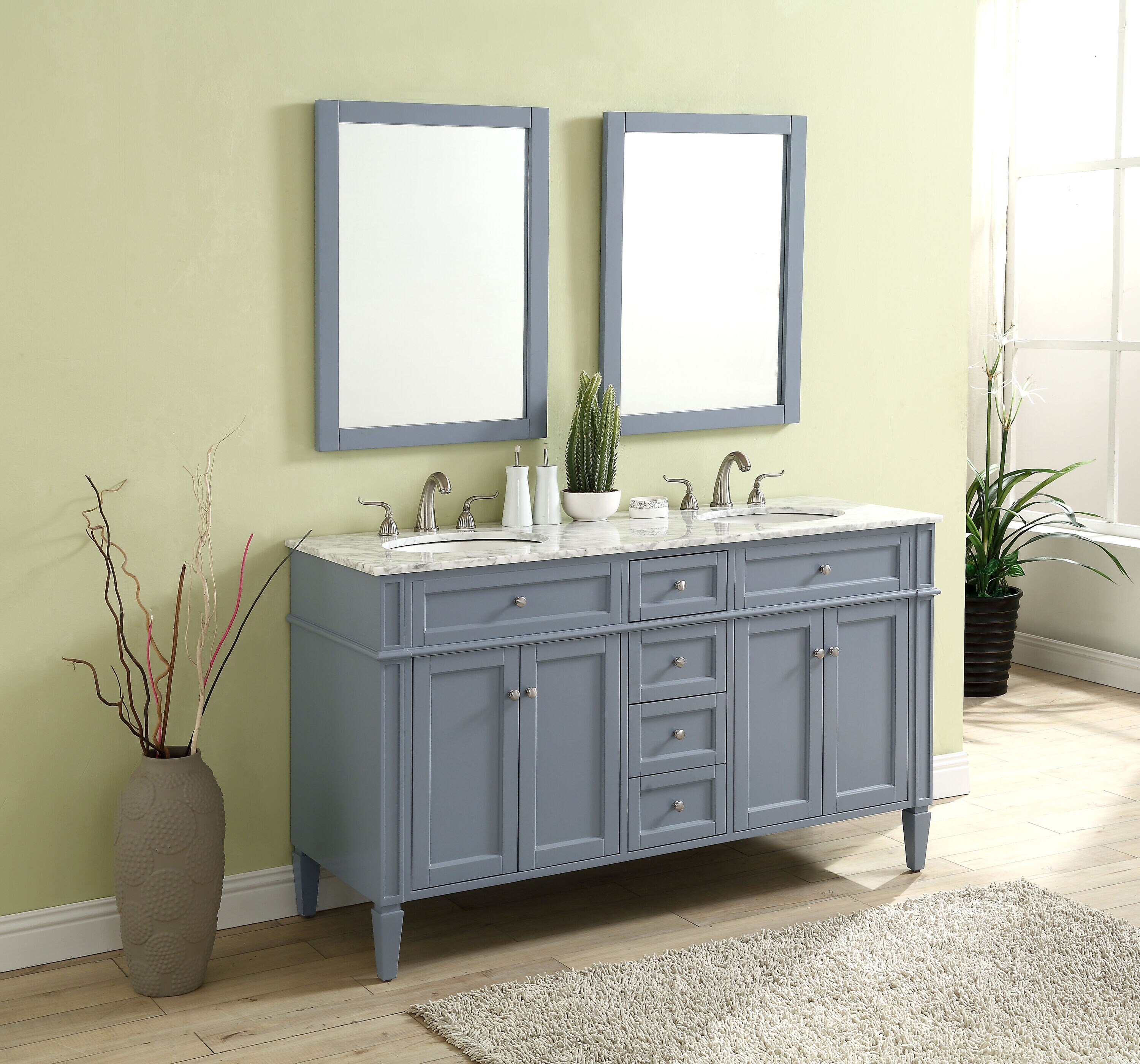 Elegant Decor FI37560DGR Bath-Vanity-Combo - View #10
