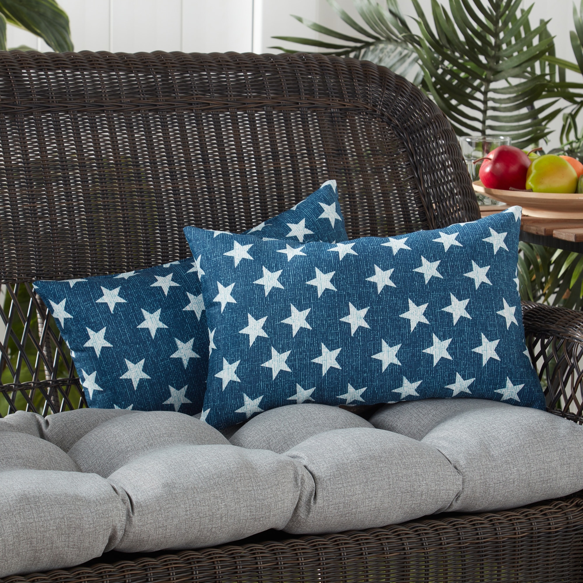Greendale Home Fashions OC5811S2-STARS Outdoor-Accent-Pillows - View #2