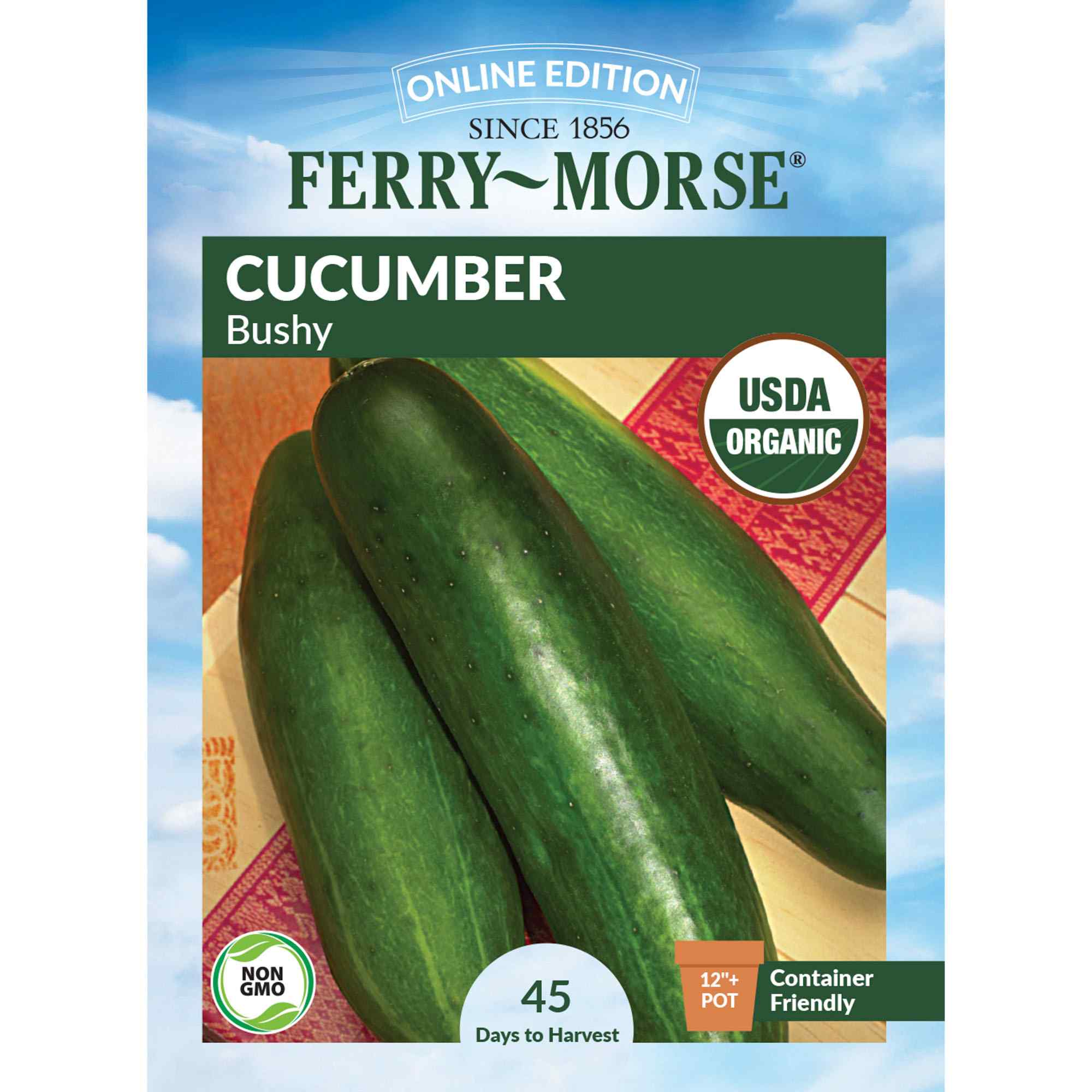 Ferry-Morse LC25.9525 Organic Cucumber Seeds 1.2 Gram(s)