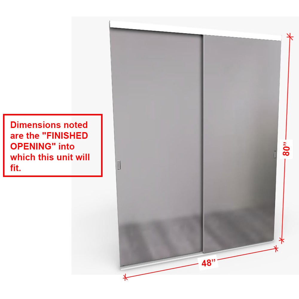 Custom Door & Mirror CDM 48-in x 80-in Mirror Mirrored glass