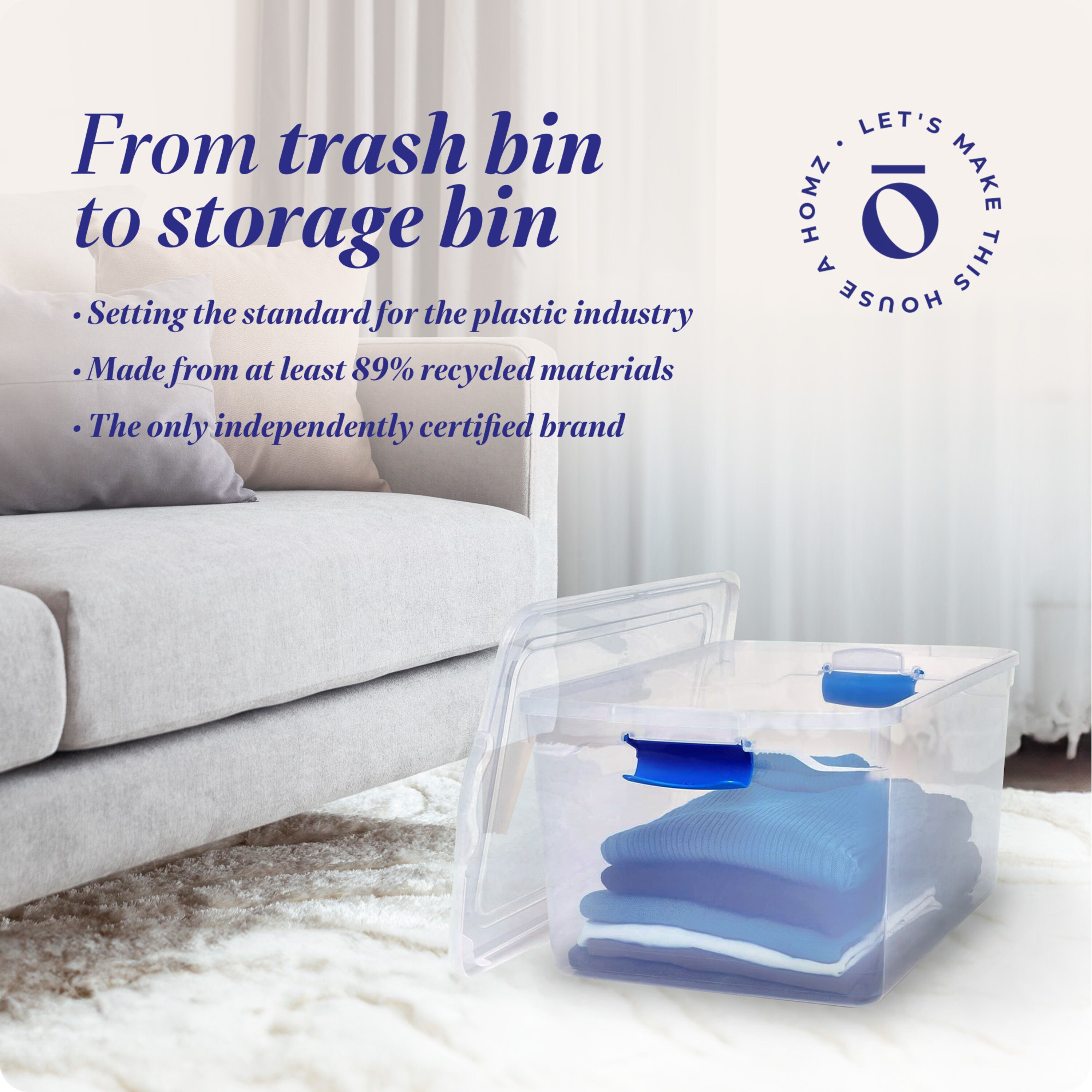 Homz Products 183881 Plastic-Storage-Totes - View #7