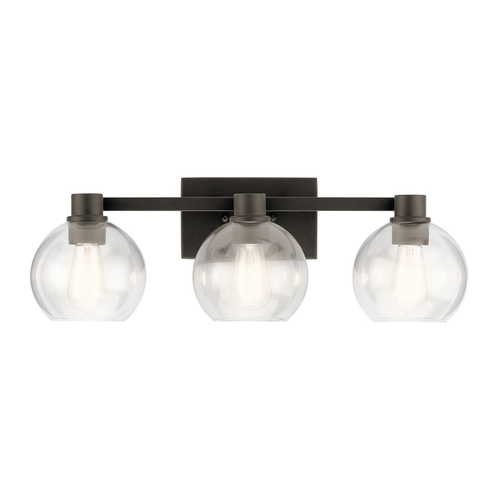 Kichler Harmony 24.5-in 3-Light Olde Bronze Transitional Vanity Light ...