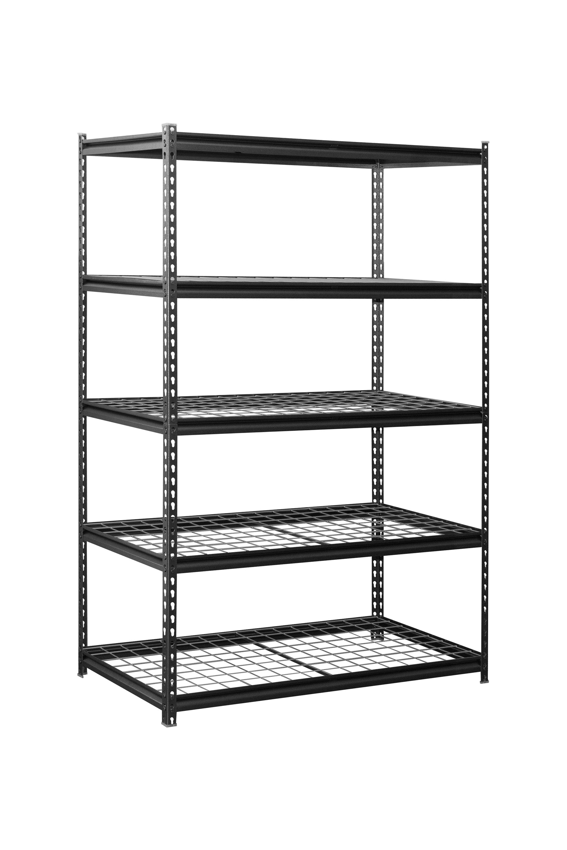 edsal Muscle Rack Steel Heavy Duty 4-Tier Utility (84-in W x 24-in D x  84-in H), Gray in the Freestanding Shelving Units department at