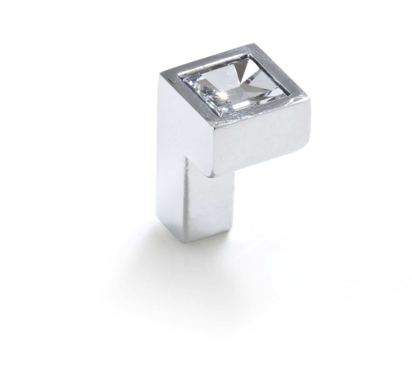 Topex Hardware P2044CRLSWA Swarovski Crystal Chrome and Swarovski Crystal Square Contemporary Cabinet Knob