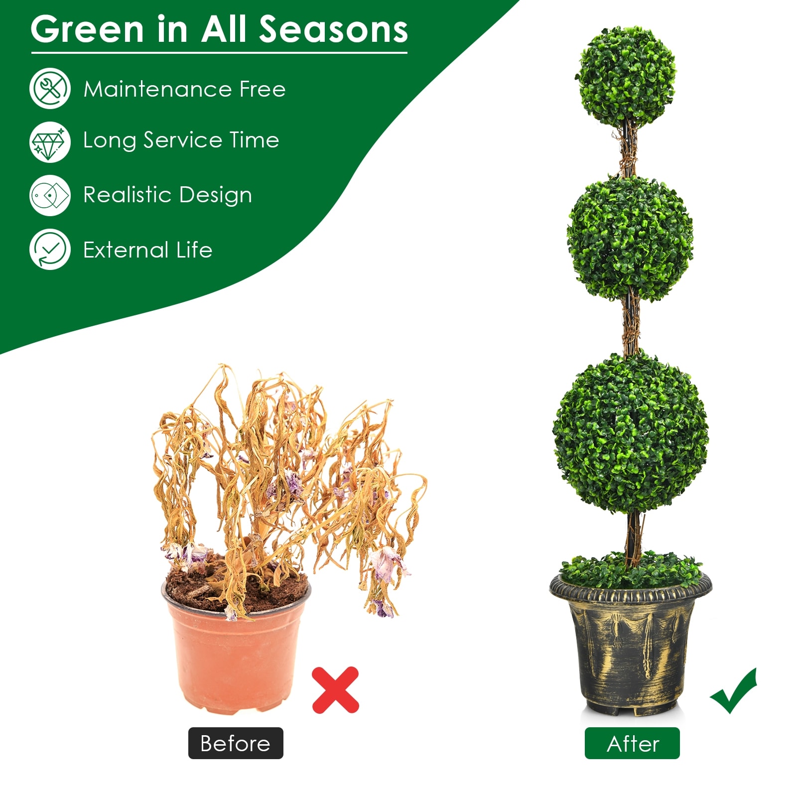  72HW67 Artificial-Plants-Trees - View #4