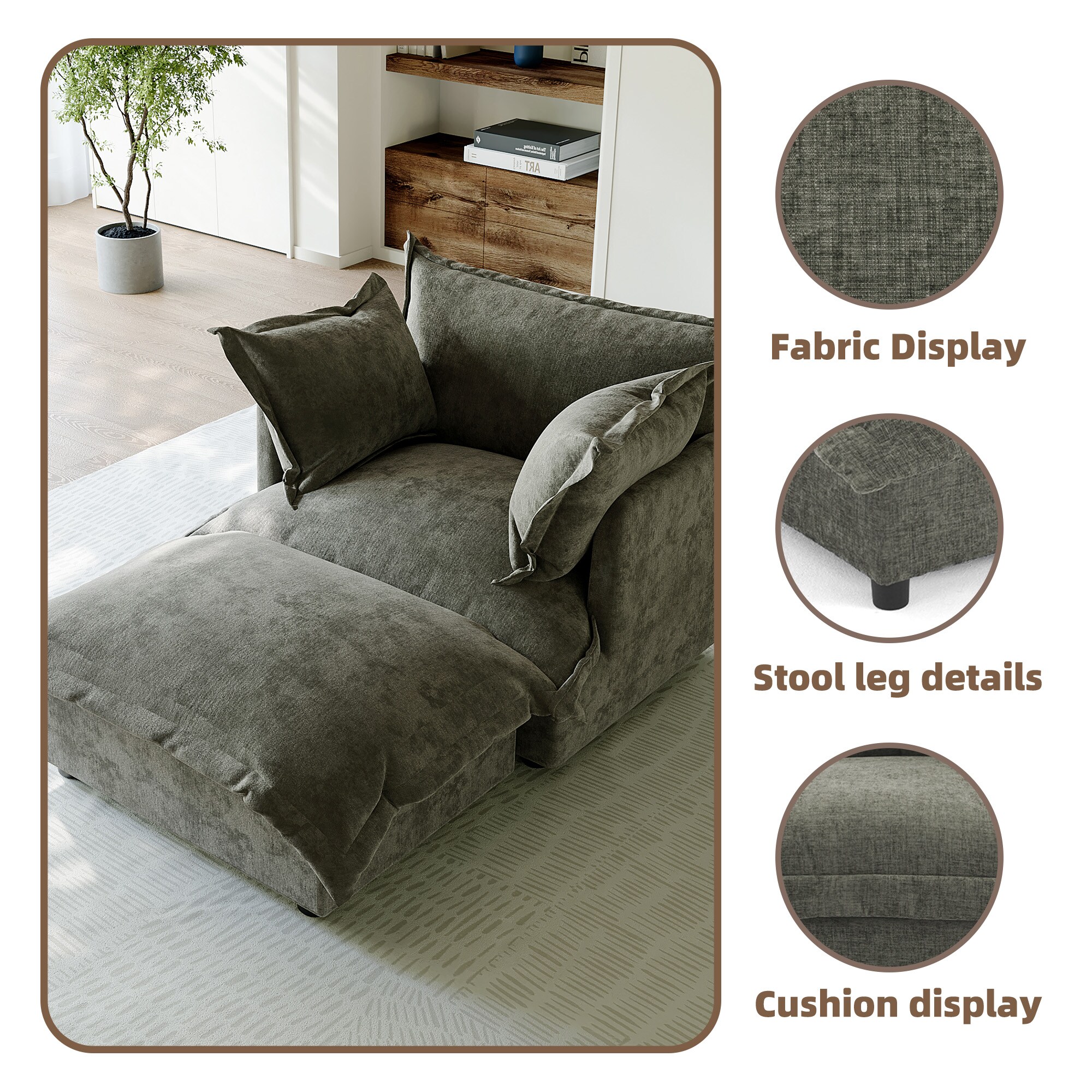 Dreamsidea CS11-GRA-SC-OT Sofas-Loveseats - View #8