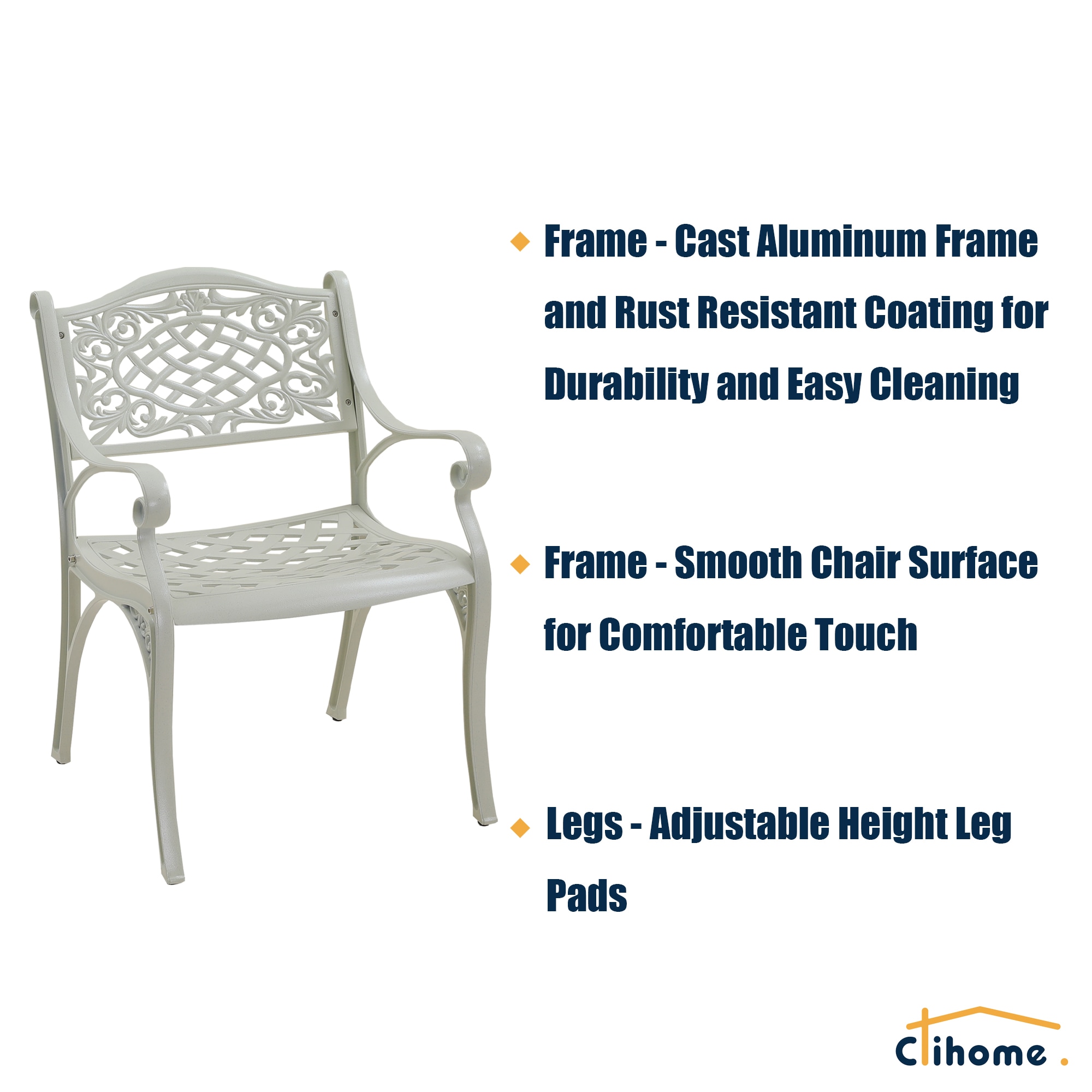Clihome CL-BHF38CGY Patio-Chairs - View #5