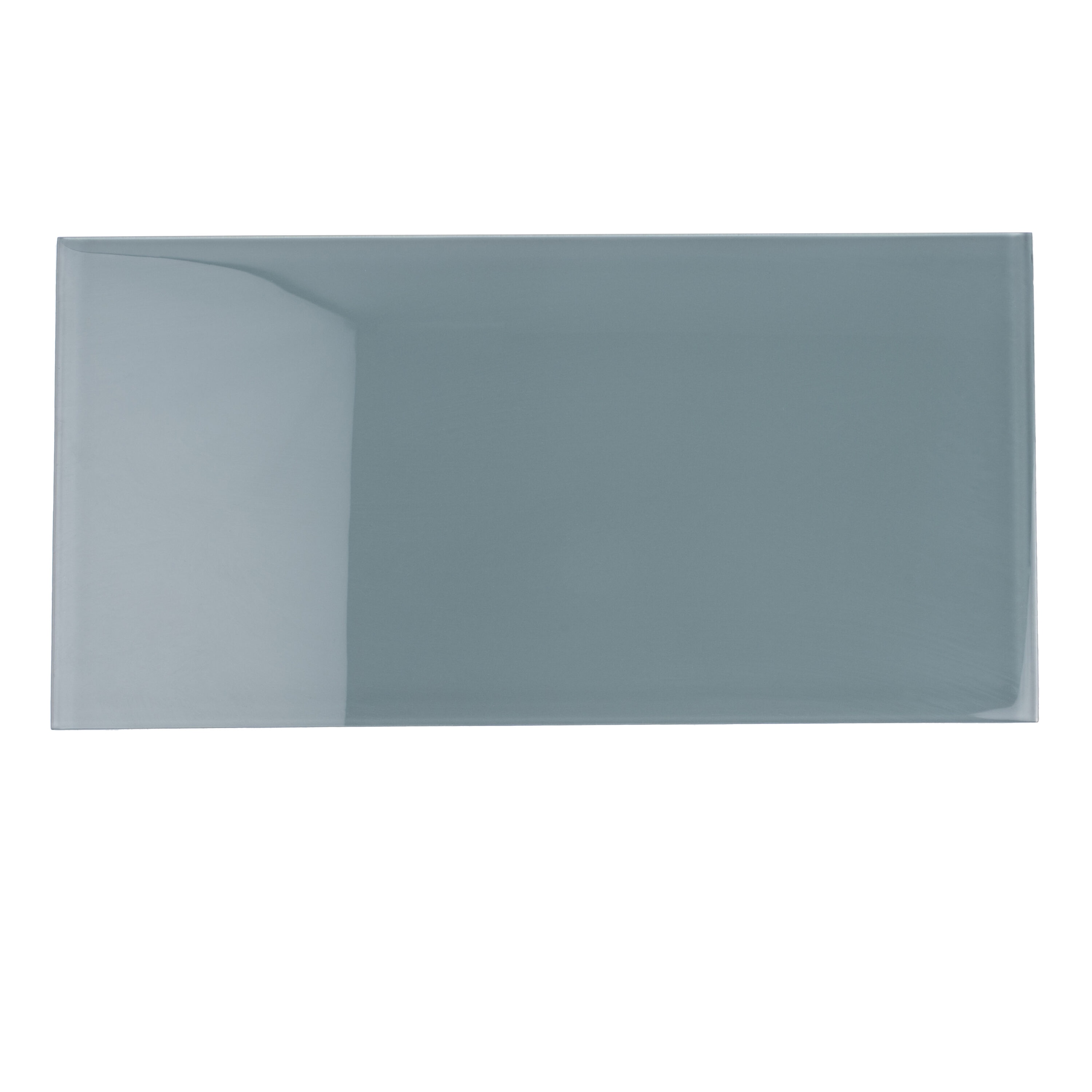Apollo Tile Colorway Light Gray 8-in x 16-in Glossy Glass Brick Subway Wall Tile (13.33-sq. ft/ Carton)