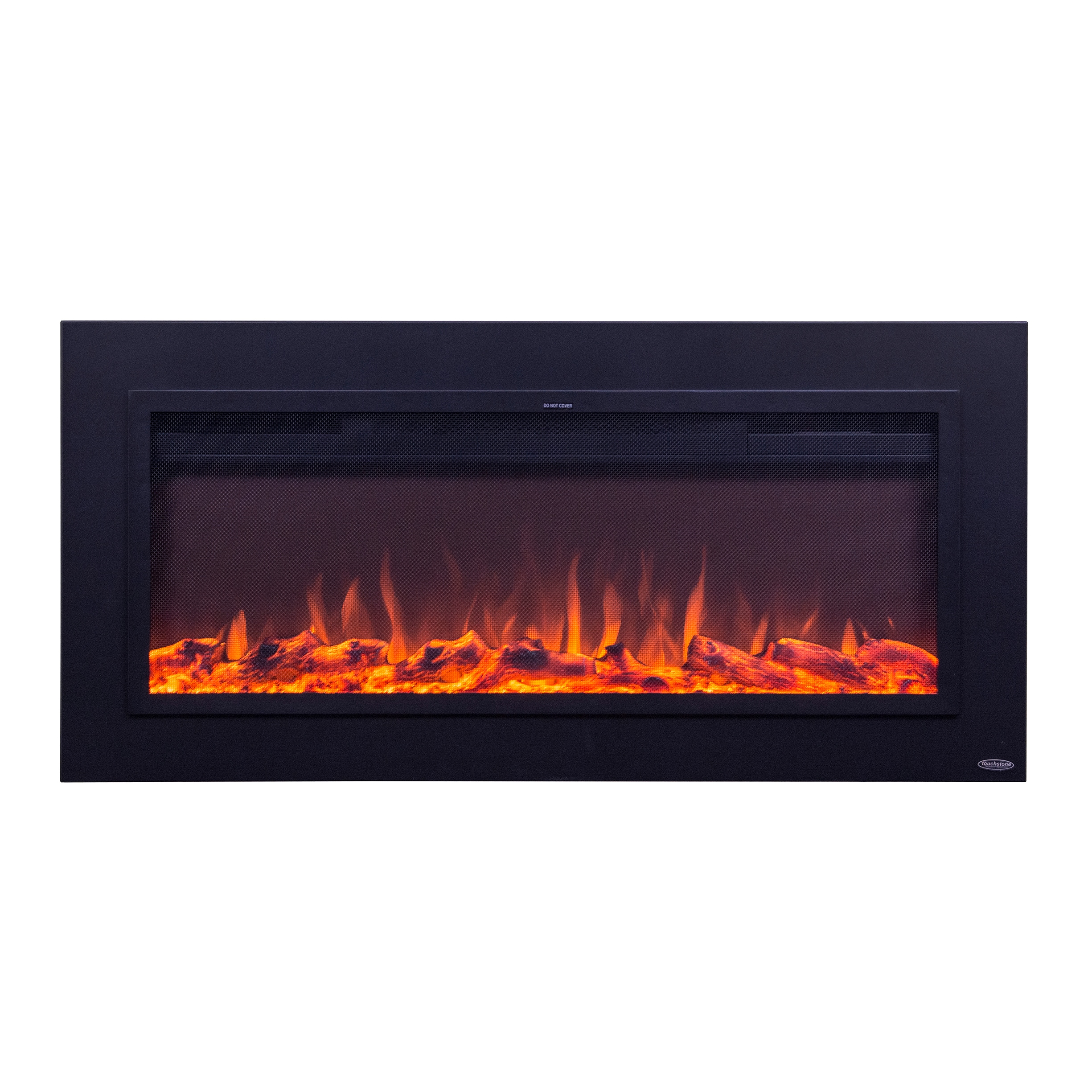 Touchstone 50in W Matte Black Fanforced Wallmount Electric Fireplace