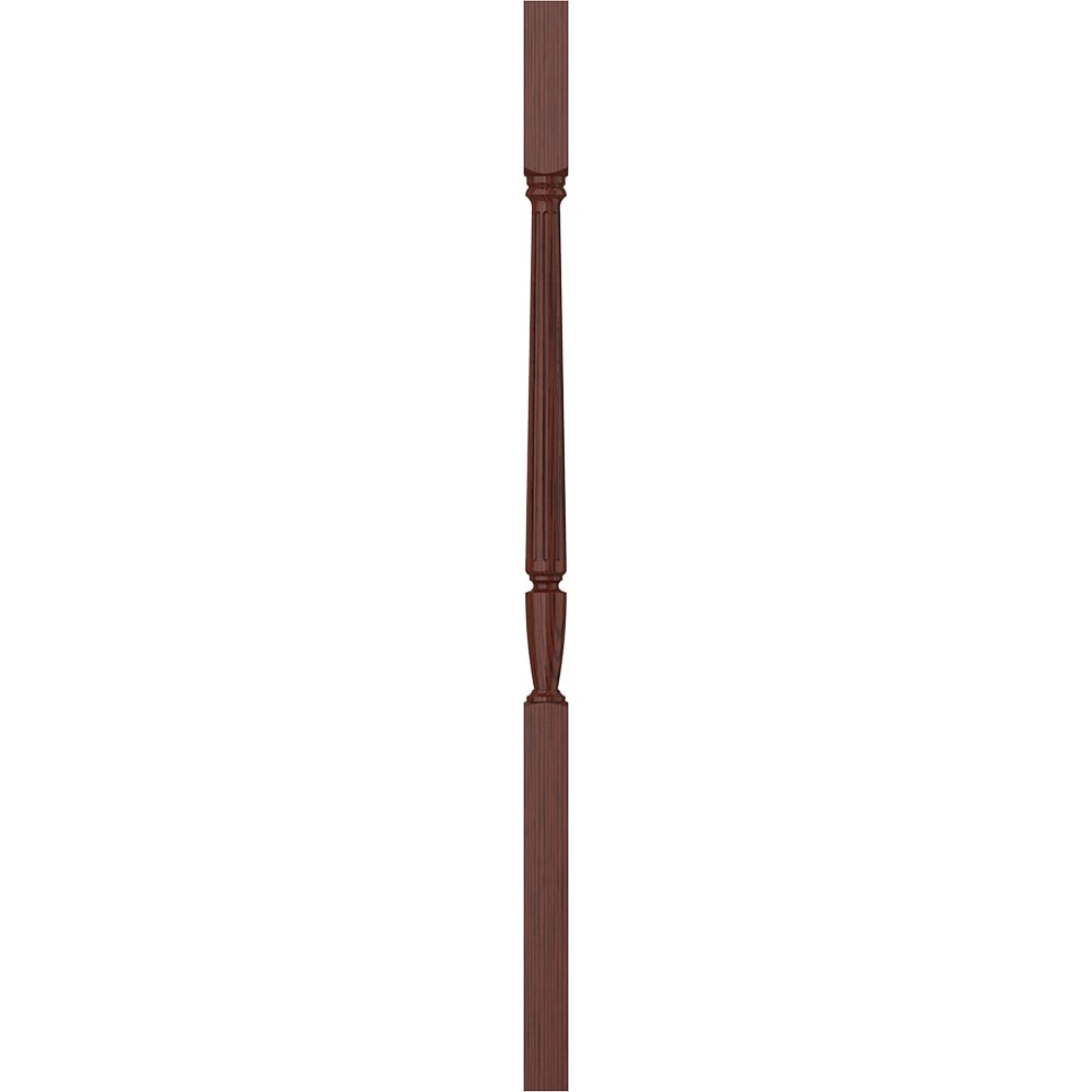 L.J. Smith Stair Systems LJF-2005-MH 42 42-in x 1.75-in Unfinished Mahogany Square Top Stair Baluster