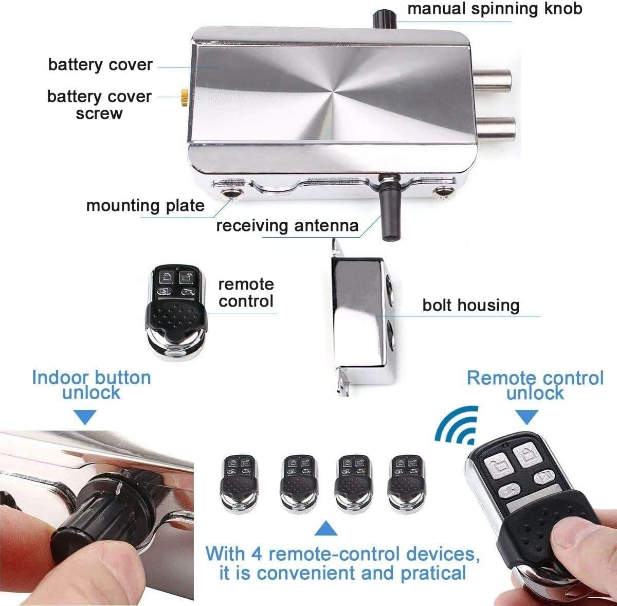 Adrinfly LAD0509M54 Electronic-Door-Locks - View #5