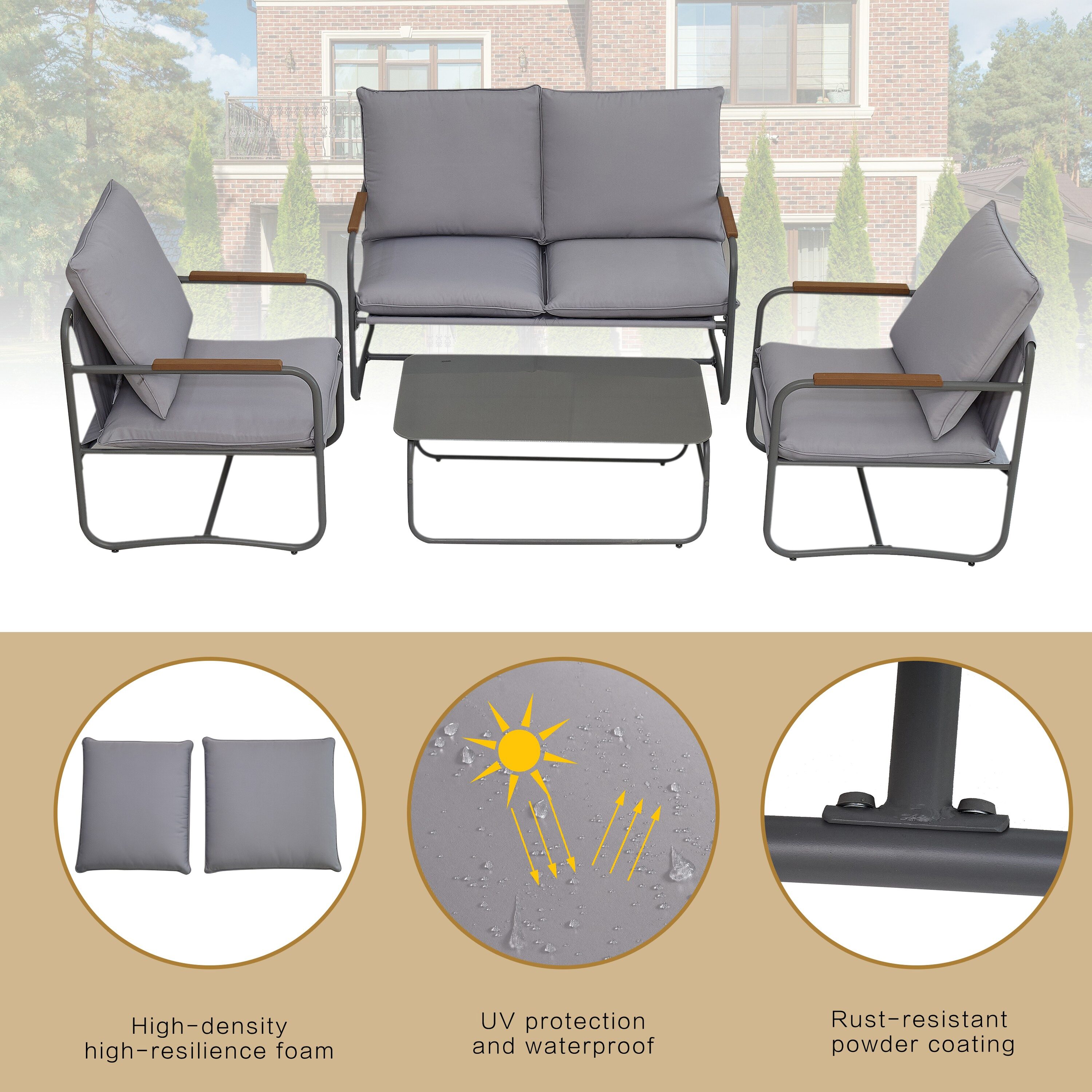 Xspracer ML-PCS2143 Patio-Conversation-Sets - View #8