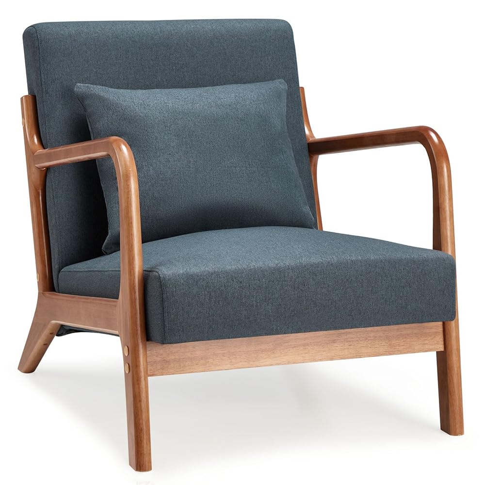 AECOJOY 13080BU-LS01 Modern Blue Accent Chair