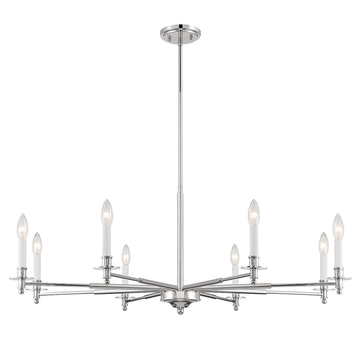 Savoy House Essentials Jasmine 8-Light Polished Chrome Traditional ...