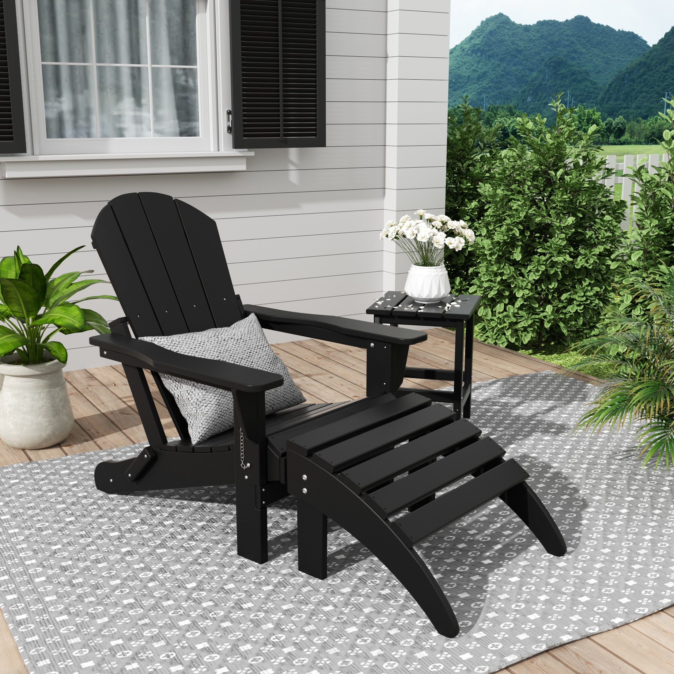 Westin Furniture 2001AOC-BK Patio-Chairs - View #2