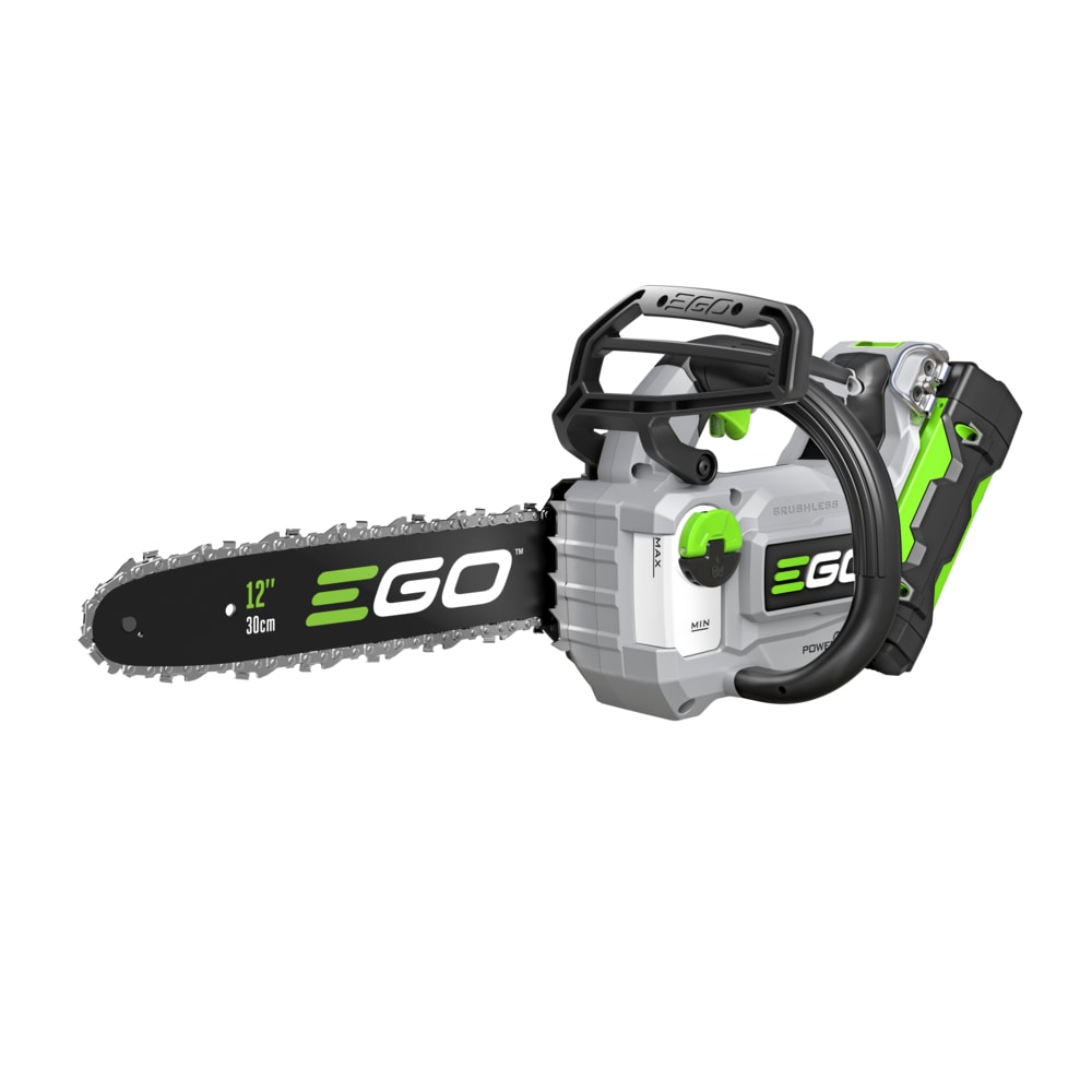 EGO CS1201 POWER+ 56-volt 12-in Battery 2.5 Amp 2.5 Ah Chainsaw Battery Included Charger Included