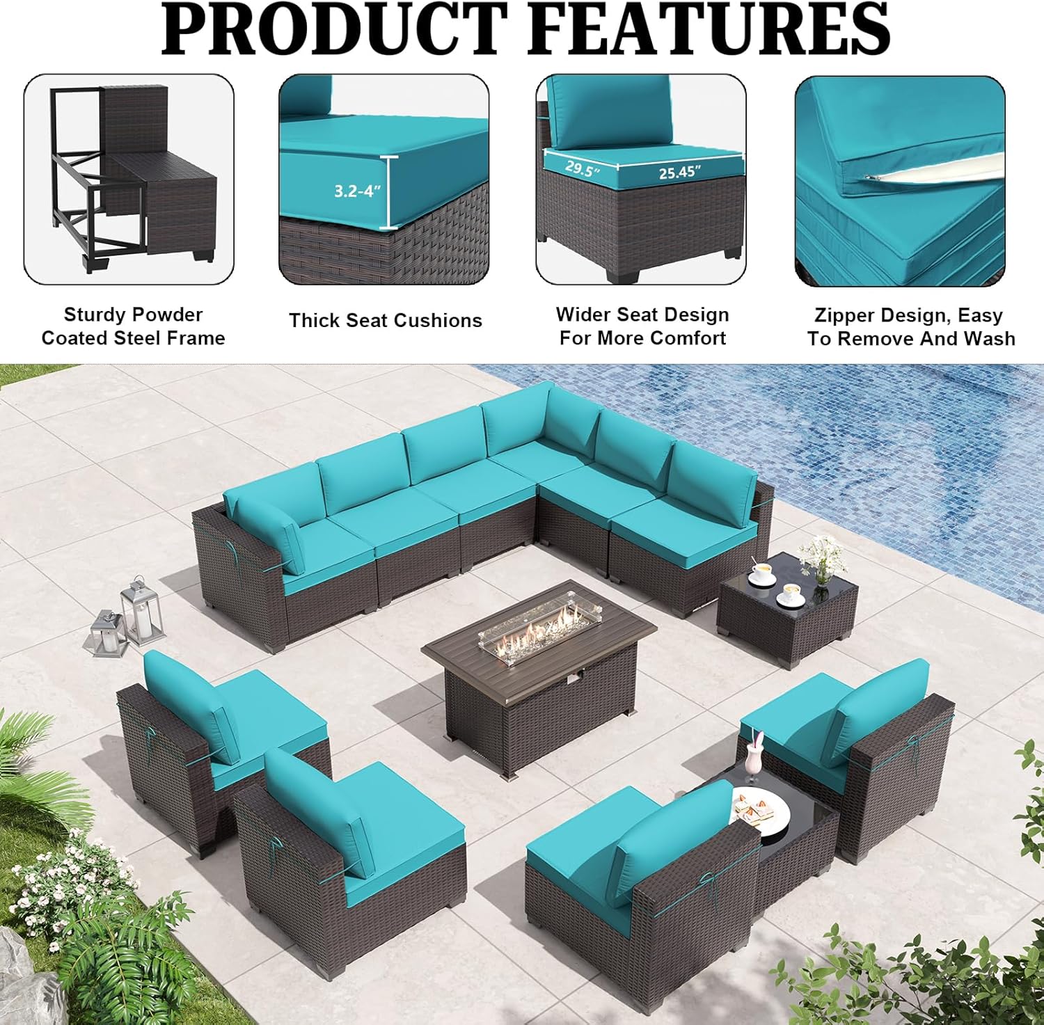 ALAULM LS-2A2BC+1-BLUE Patio-Conversation-Sets - View #2
