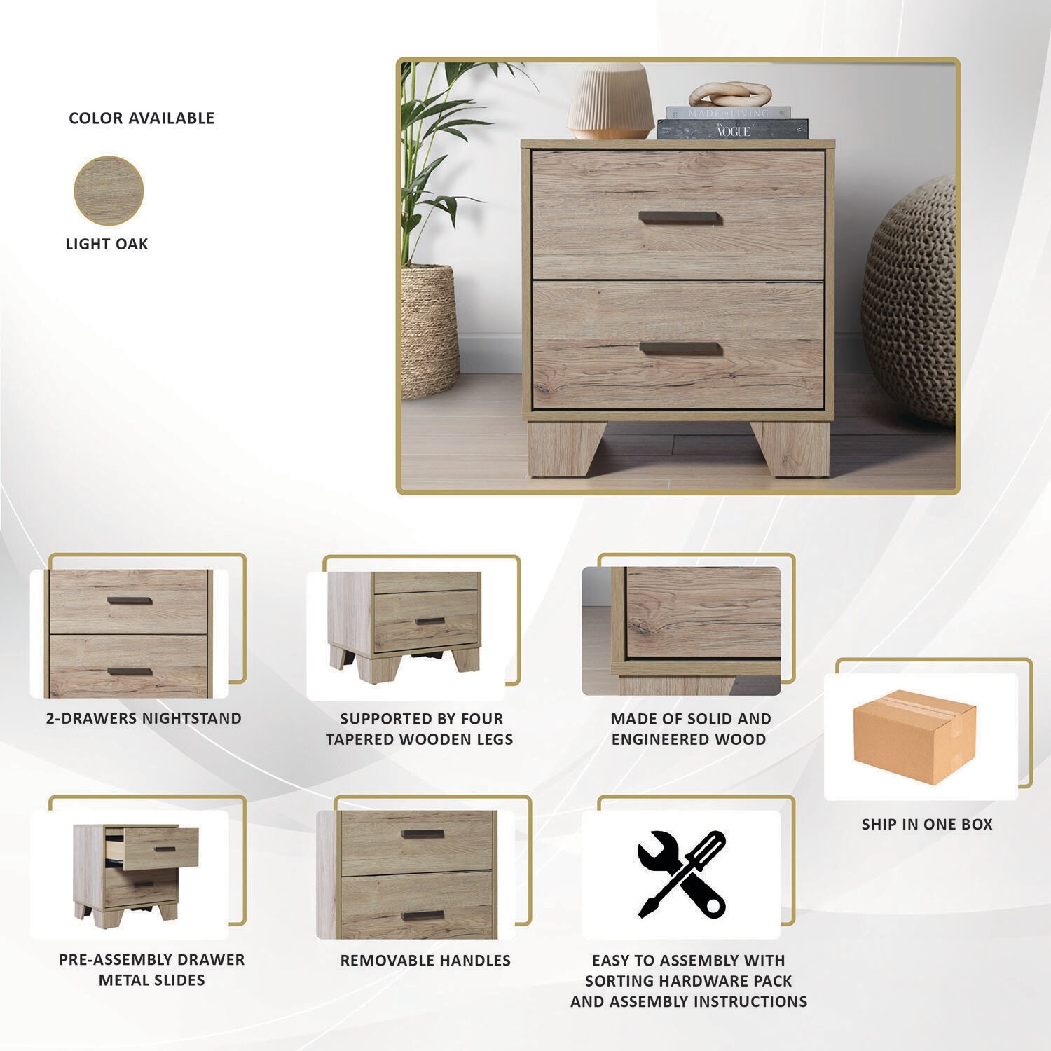 CasePiece C90148NS-LOK nightstands - View #9