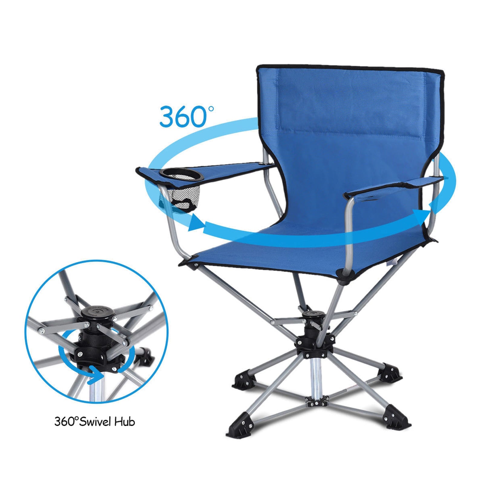 WELLFOR DOJ3680 Beach-Camping-Chairs - View #3