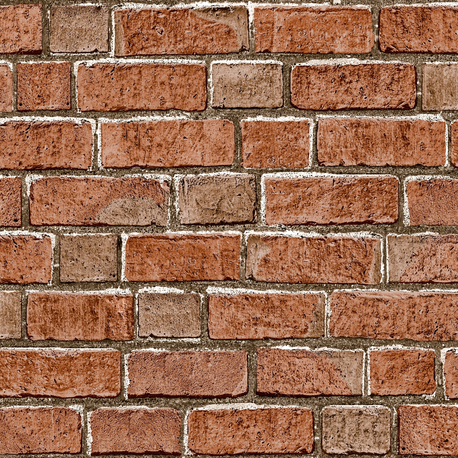 Buy Yancorp 18 x 120 Brick Wallpaper Rust Red Peel and Stick