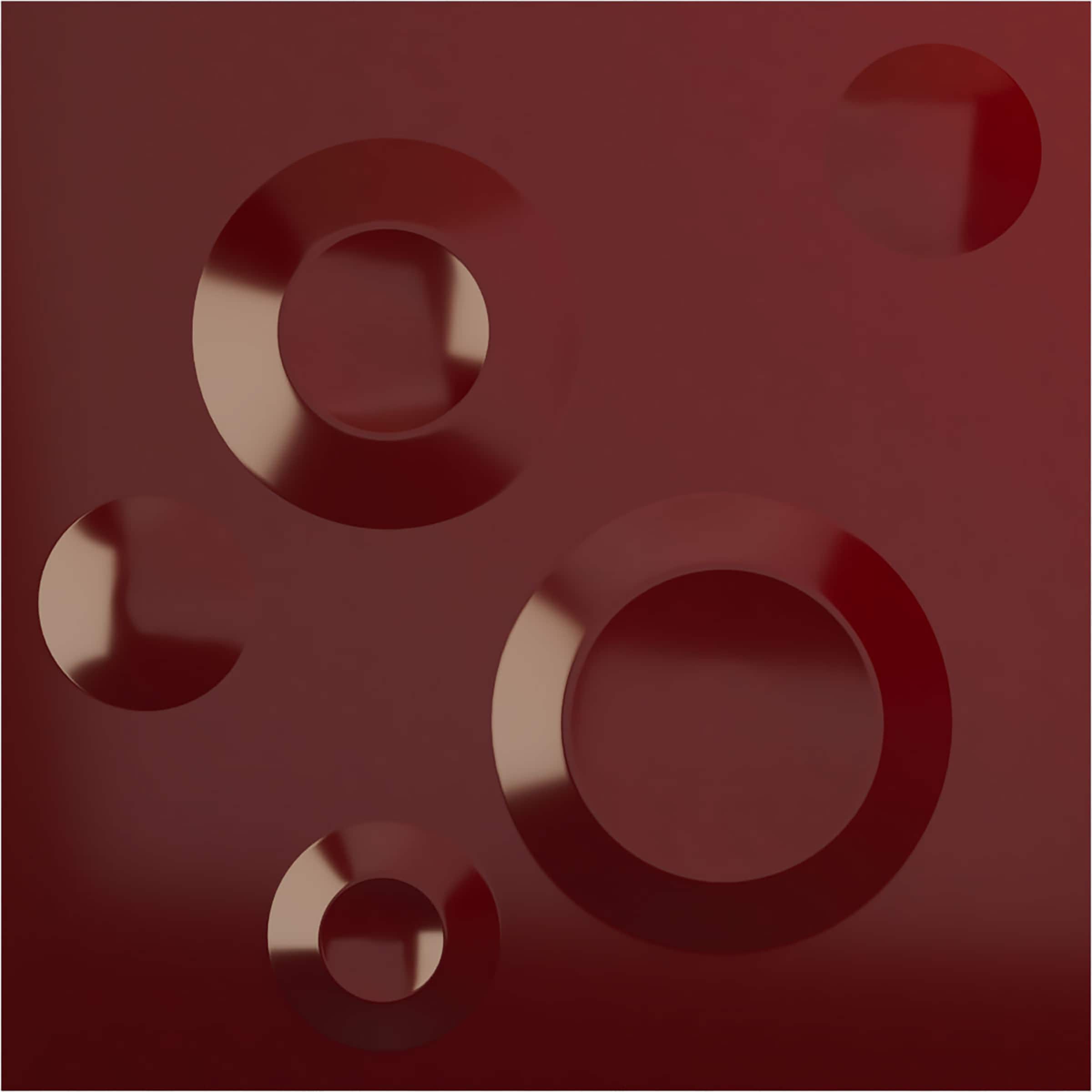 Ekena Millwork WP20X20COHML 19-5/8-in x 19-5/8-in Embossed Gloss Merlot PVC Wall Panel