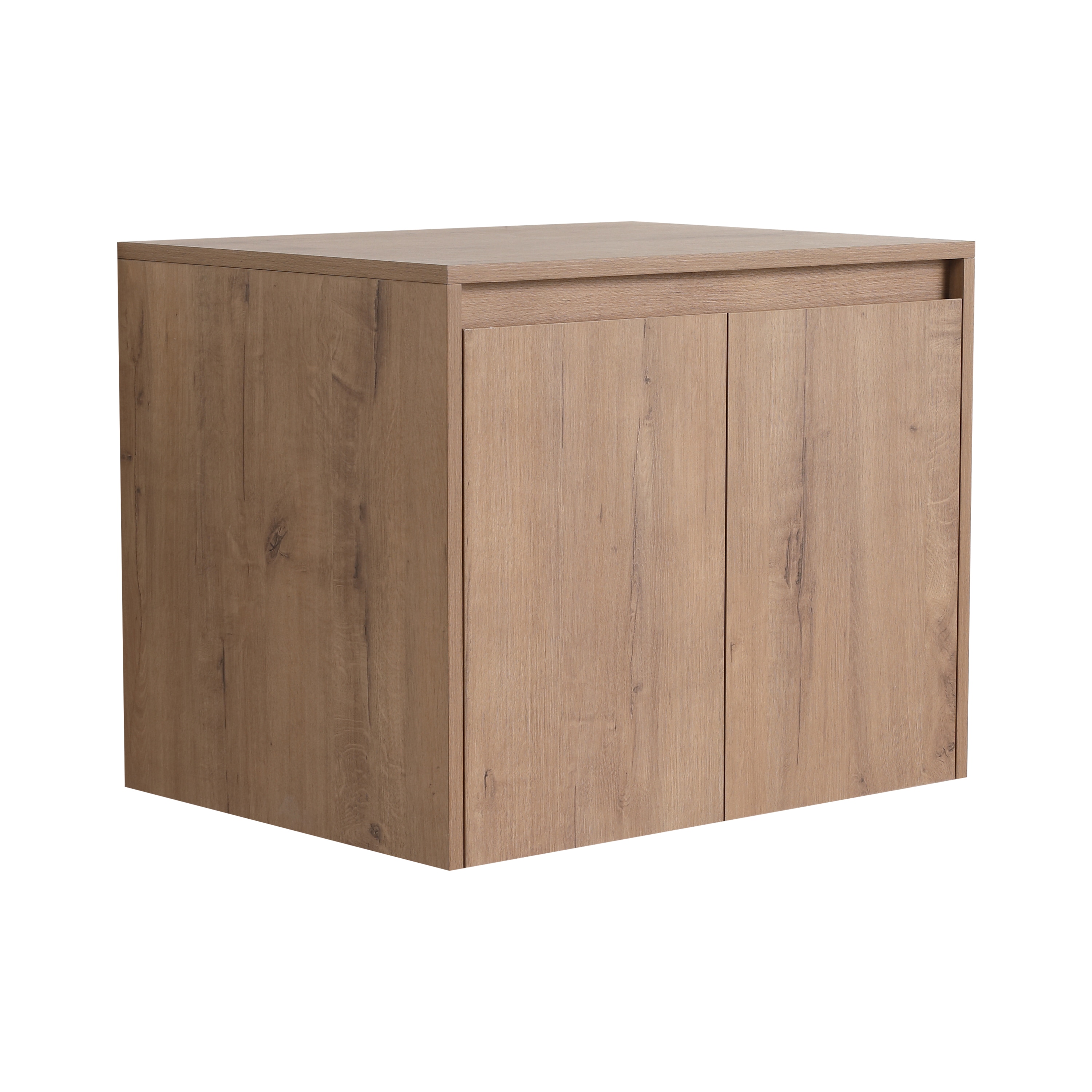 Forclover 23-in Imitative Oak Bathroom Vanity Base Cabinet without Top (Assembly Required)