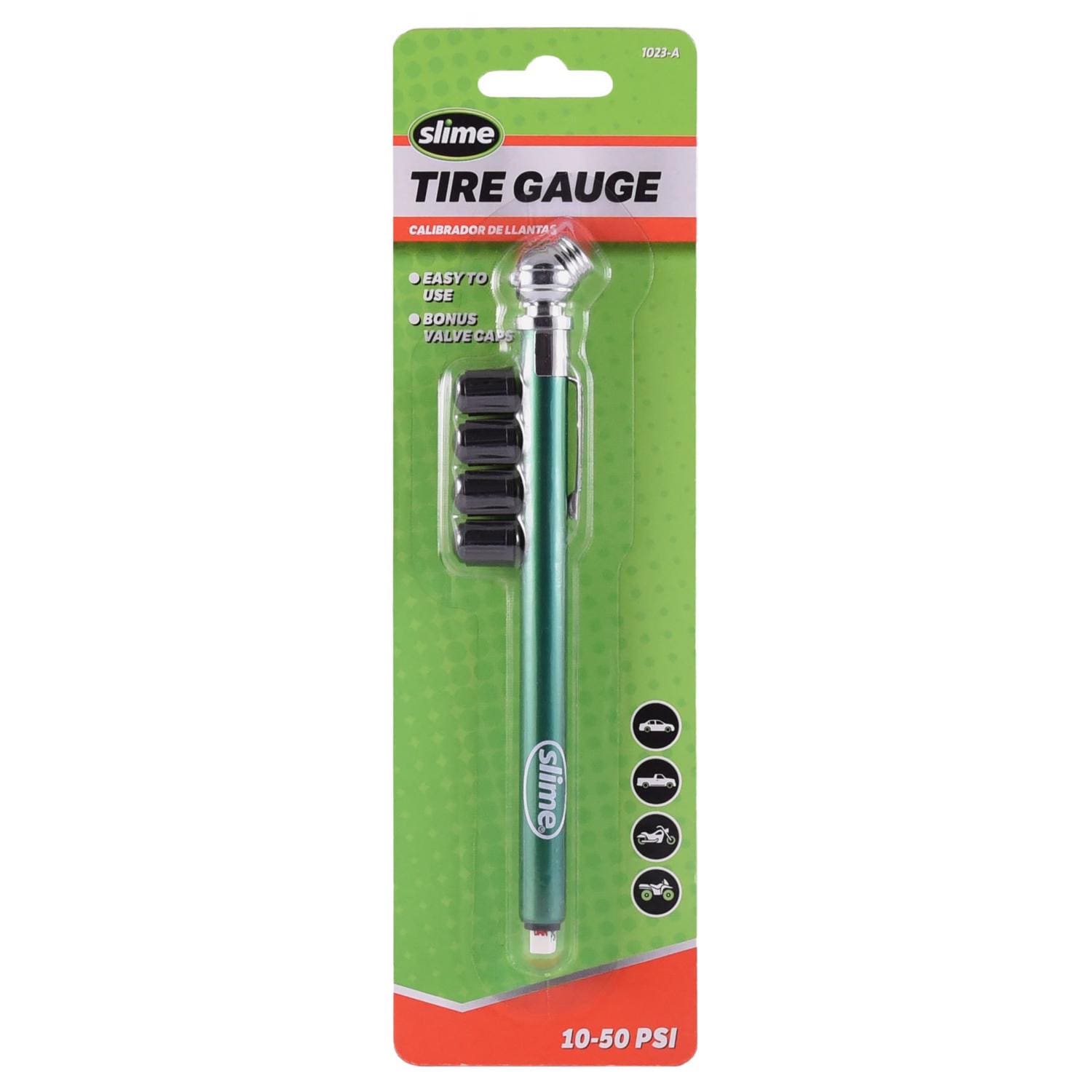 Slime  50 psi Pencil Tire Pressure Gauge