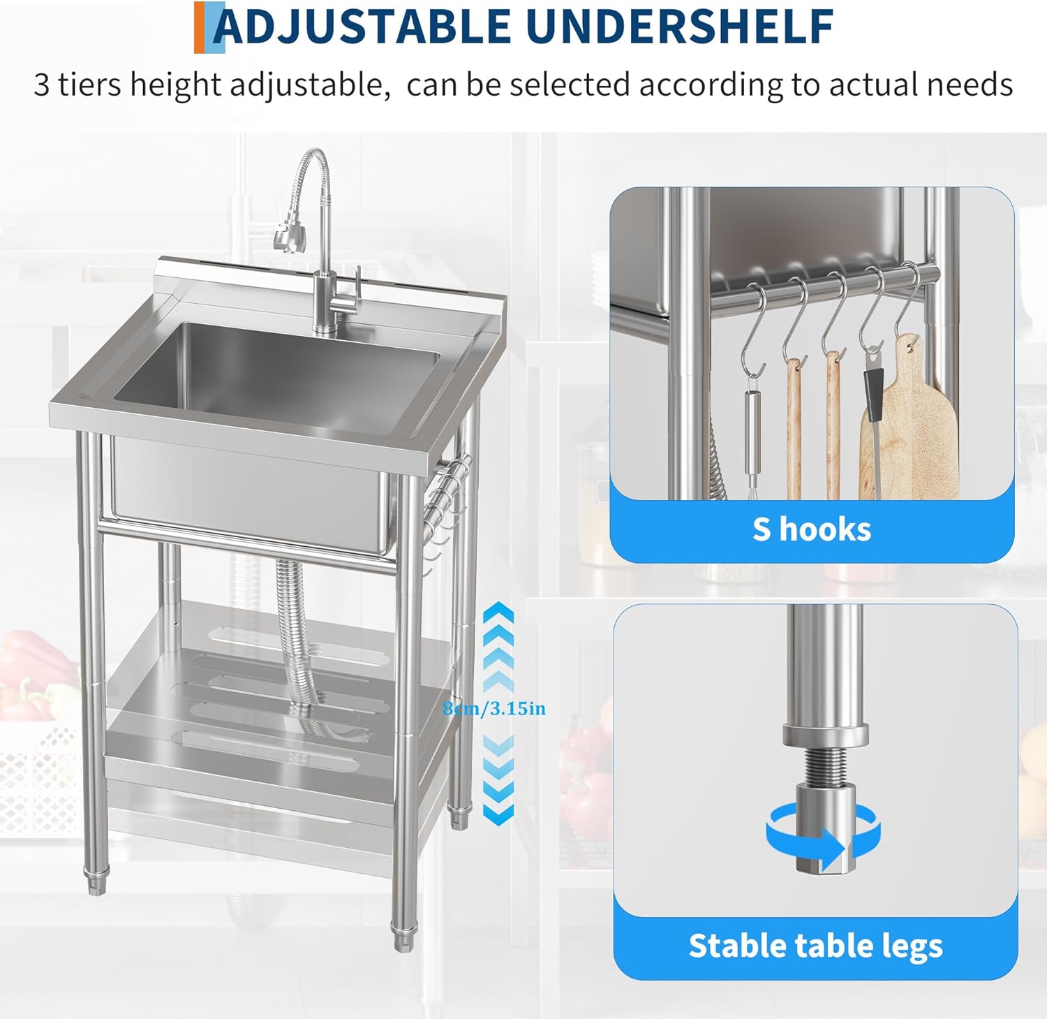 Qeetex SC-W546F422 Laundry-Tubs-Utility-Sinks - View #3