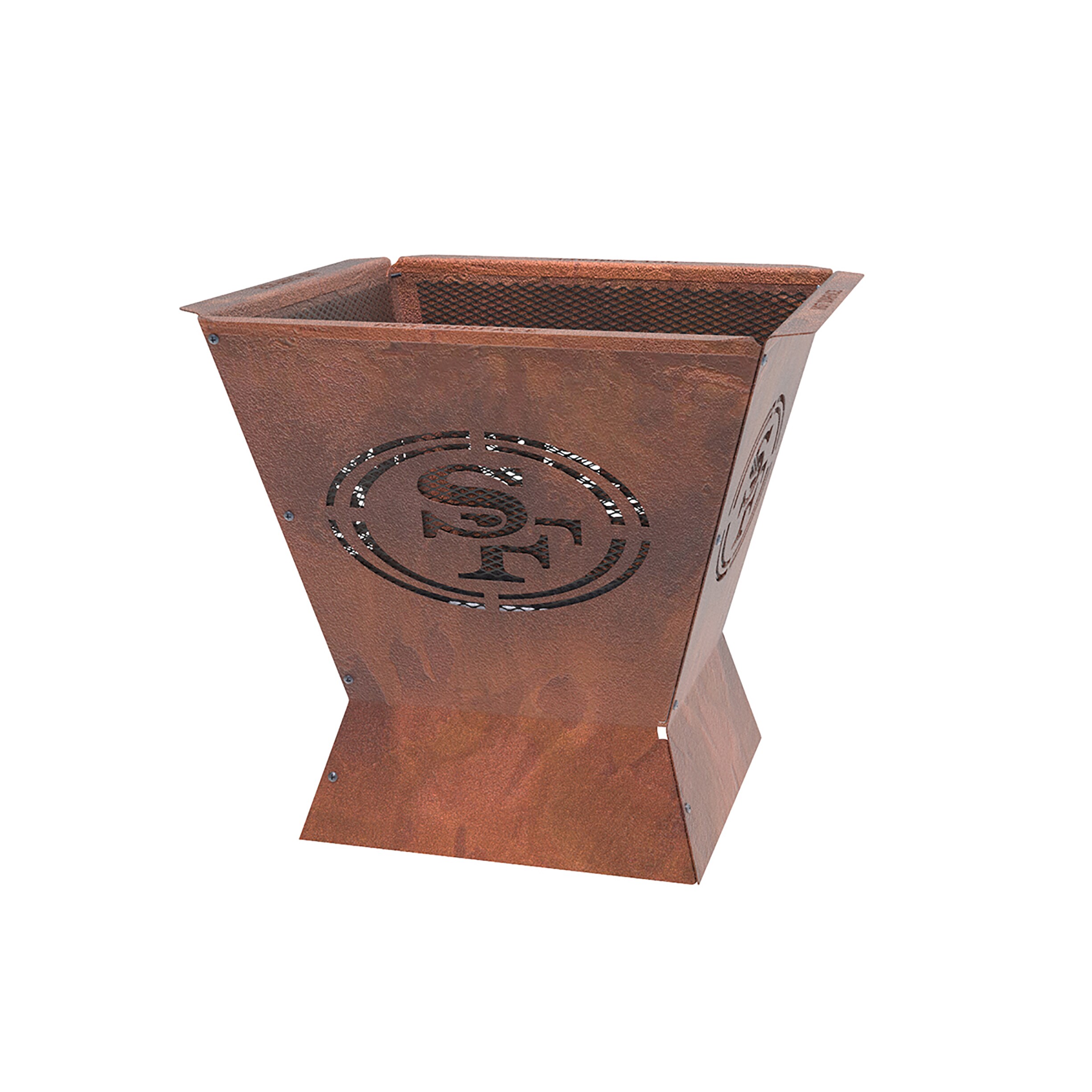 Blue Sky Outdoor Living NFL Black 36-Inch San Francisco 49ers Round Fire  Ring FR361208-49ERS