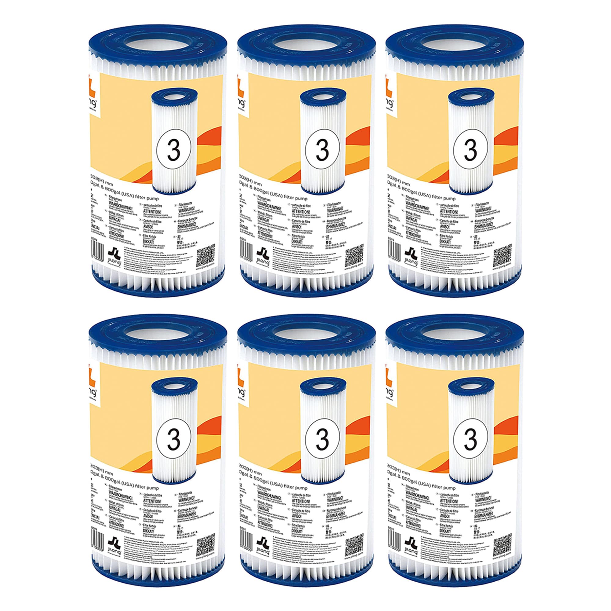 JLeisure 235025 6 x 290589 Cartridge Pool Filter