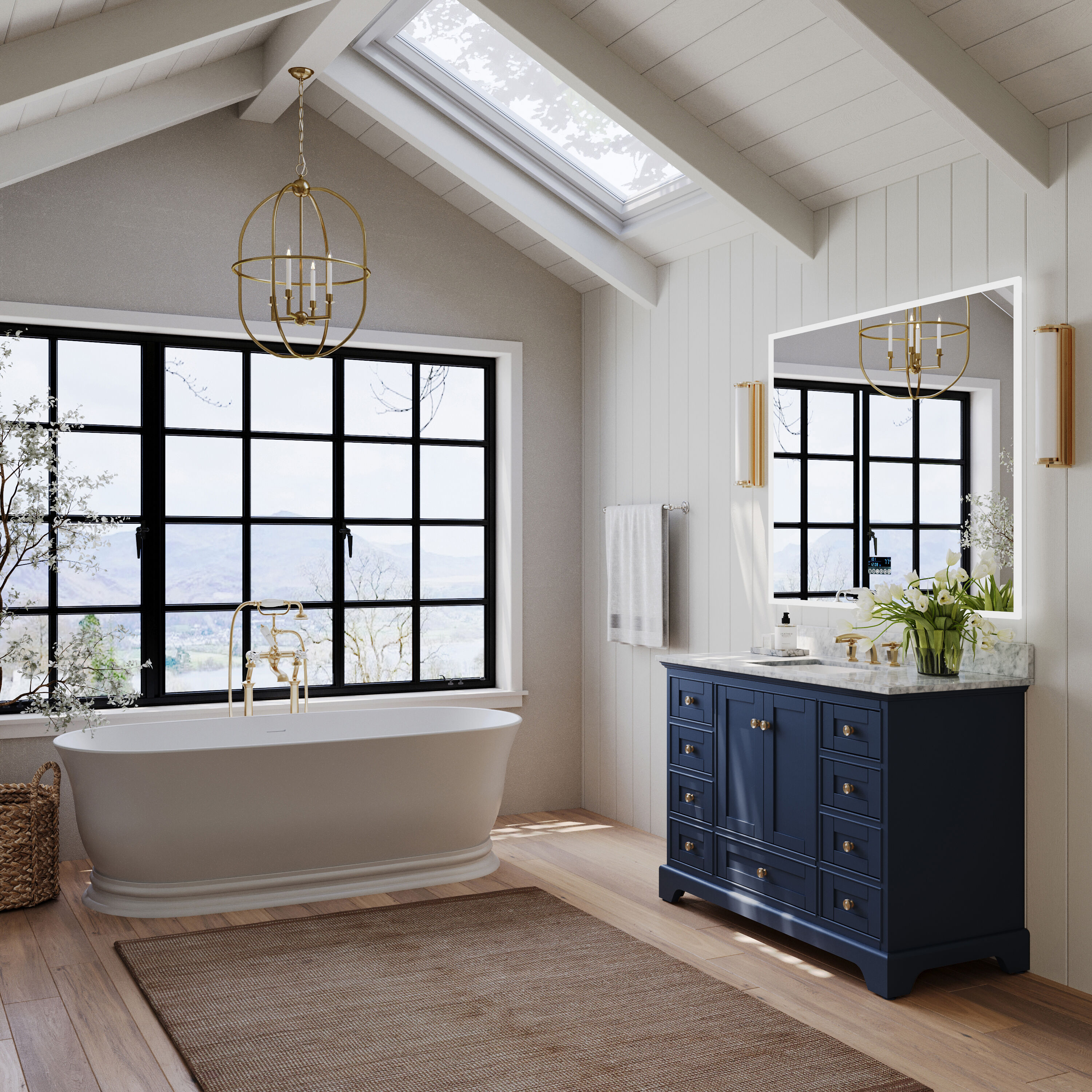 Ancerre Designs VTSAUDREY48HBCWGD Bath-Vanity-Combo - View #10
