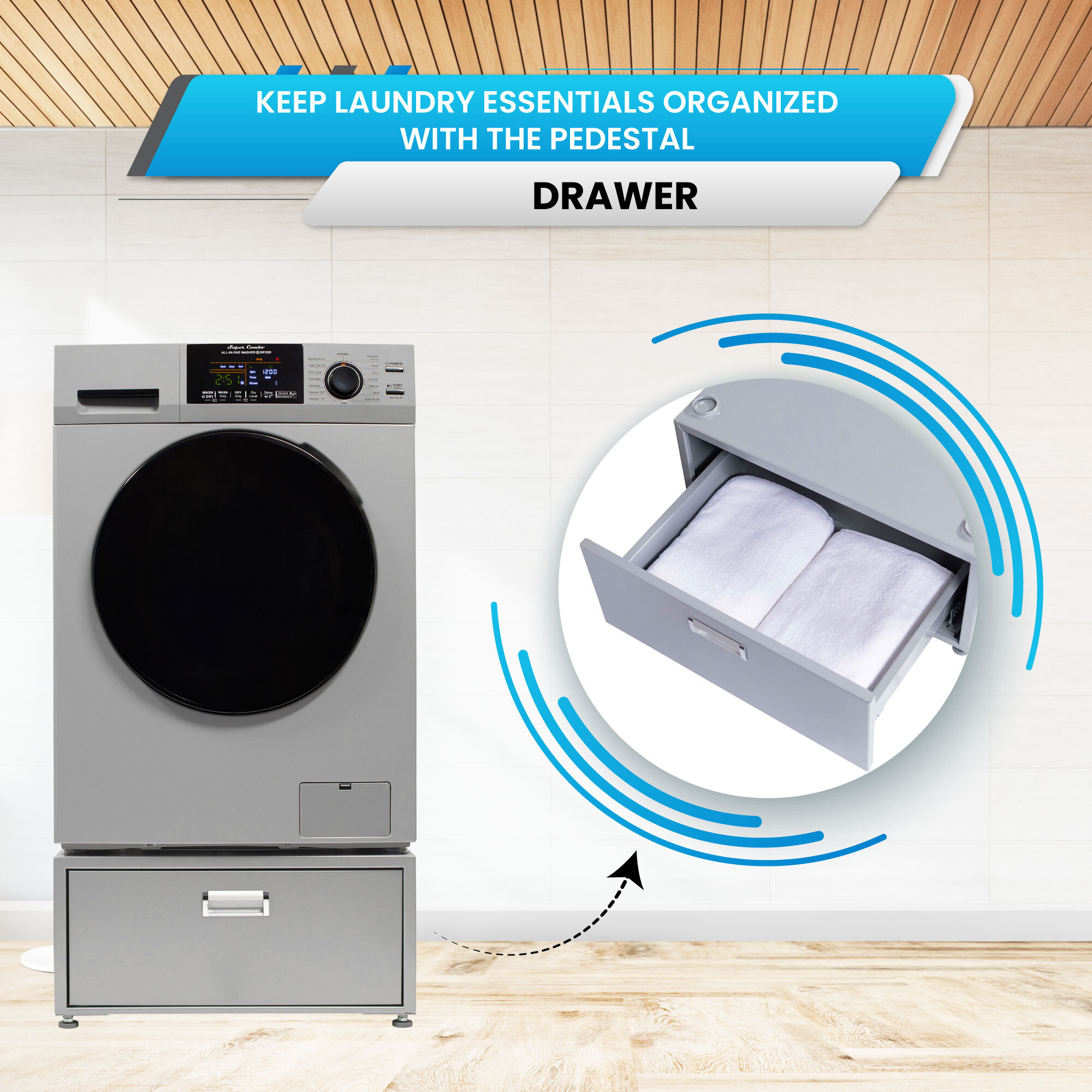 Equator Advanced Appliances EZ 4600 S + PDL 4455 Combination-Washers-Dryers - View #11