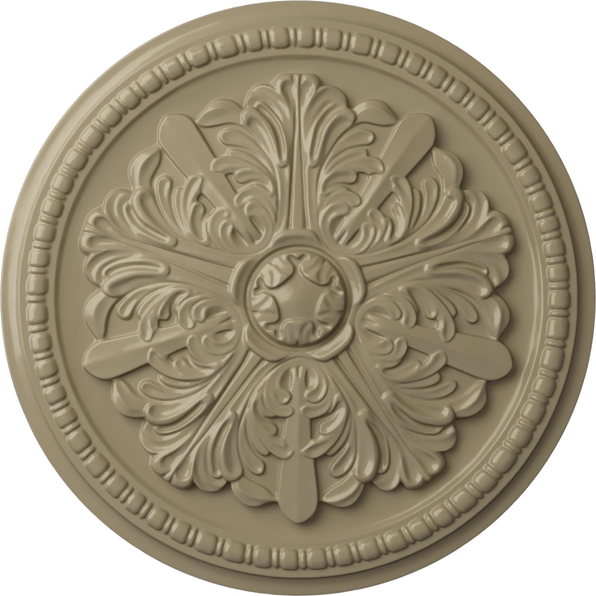 Ekena Millwork CM16SWGDF Swindon 16.875-in W x 16.875-in L Painted Gobi Desert Polyurethane Whole Ceiling Medallion