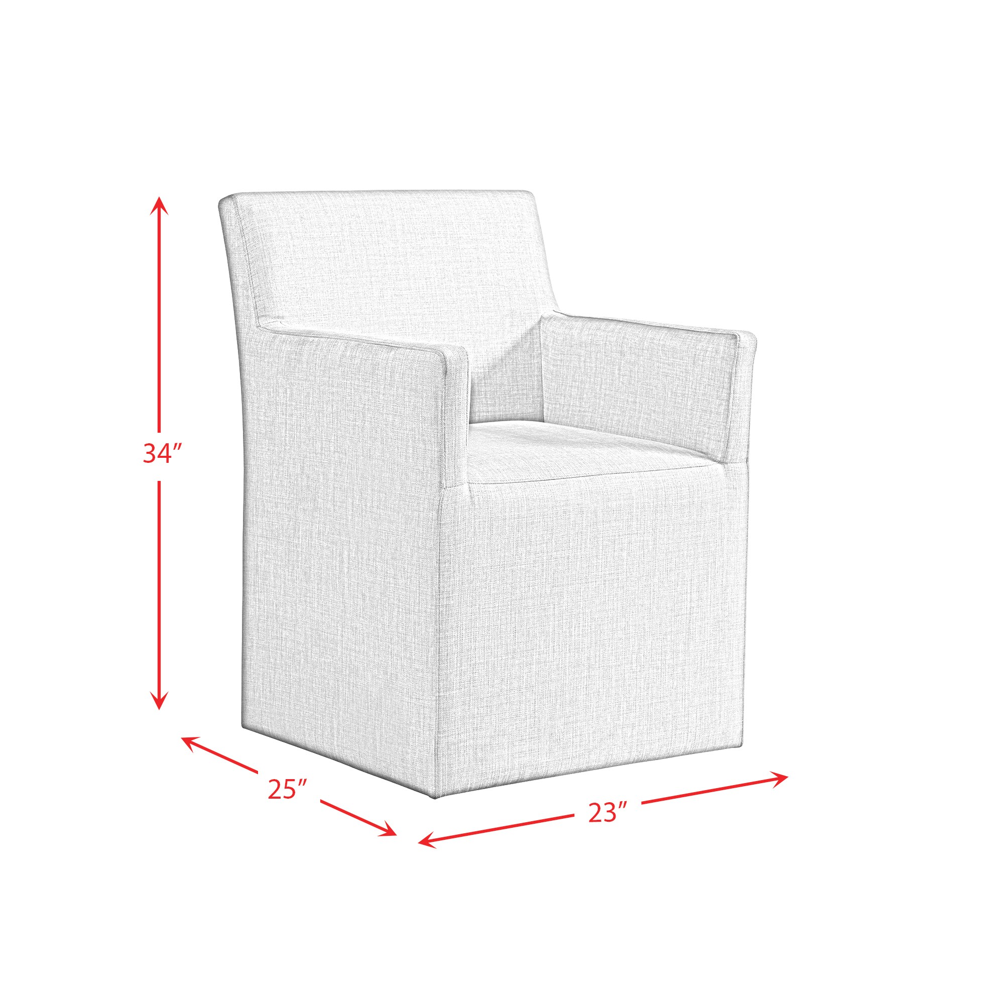 Picket House Furnishings Polyester Upholstered Dining Arm Chair (Composite Frame)