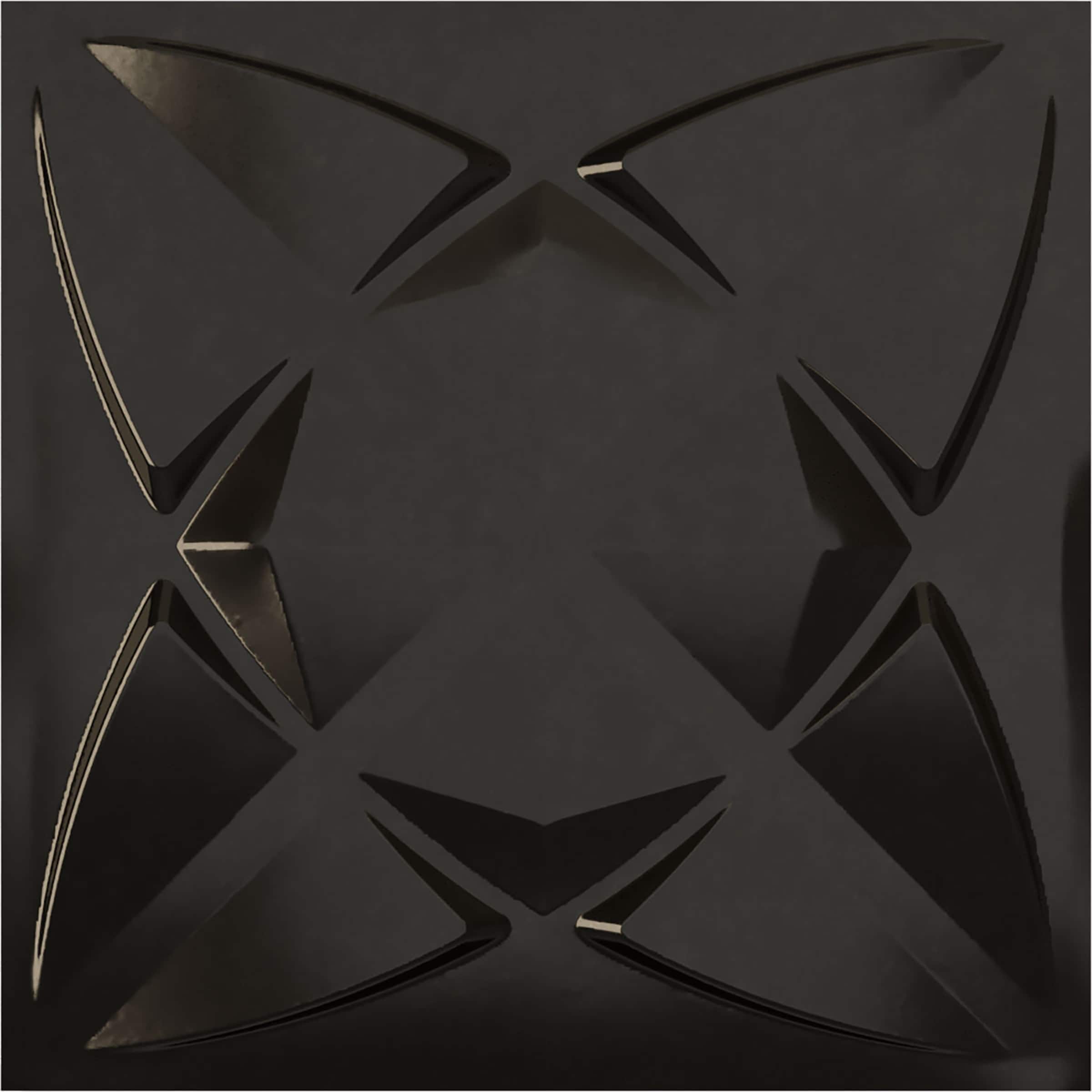 Ekena Millwork WP20X20BMECA-CASE-12 19-5/8-in x 19-5/8-in Embossed Paintable/Stainable Black PVC Wall Panel ( 12 -Pack, Covers 32.04 )